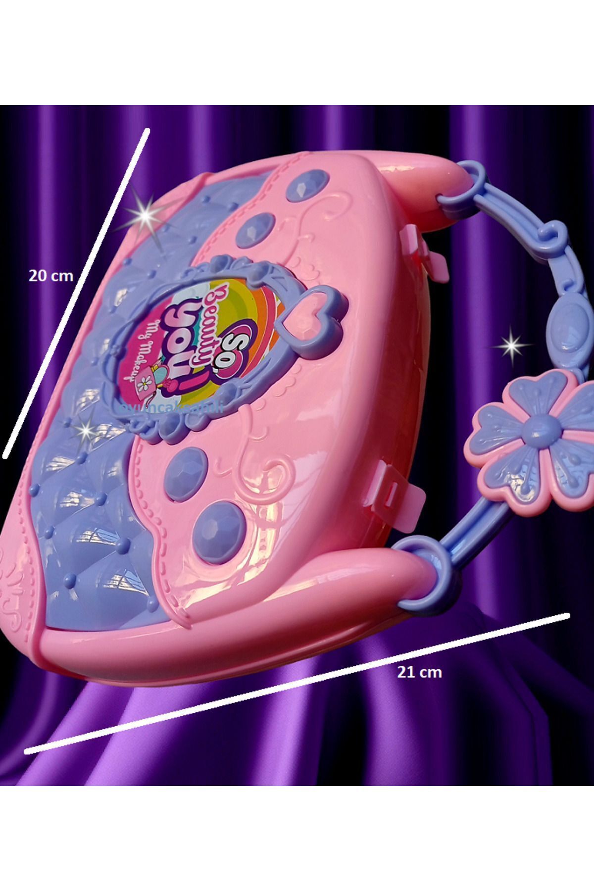 OYUNCAKSAHİLİ Çantalı Makyaj Güzellik Çantası 27 Parça Oyuncak Ayna Ruj Parfüm Tırnak Açılır Çanta Evcilik fotoğrafı 7 (önizleme)