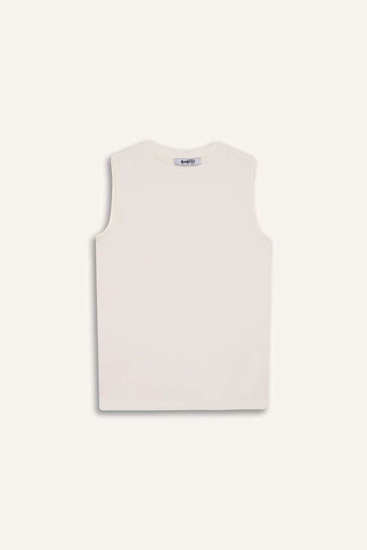 DeFacto-Regular Fit Crew Neck Basic απλό αμάνικο εσώρουχο E7619ax25sp 7