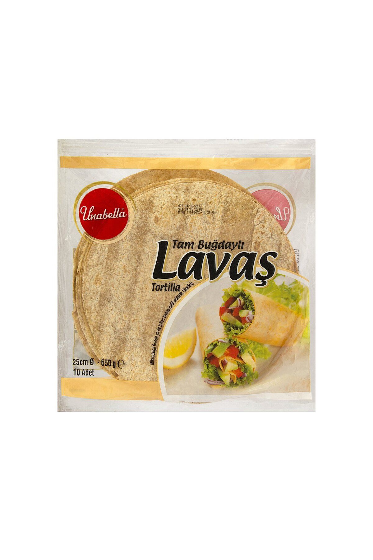 Genel Markalar Uneli Tortilla Tam Buğday 25Cm 650 G