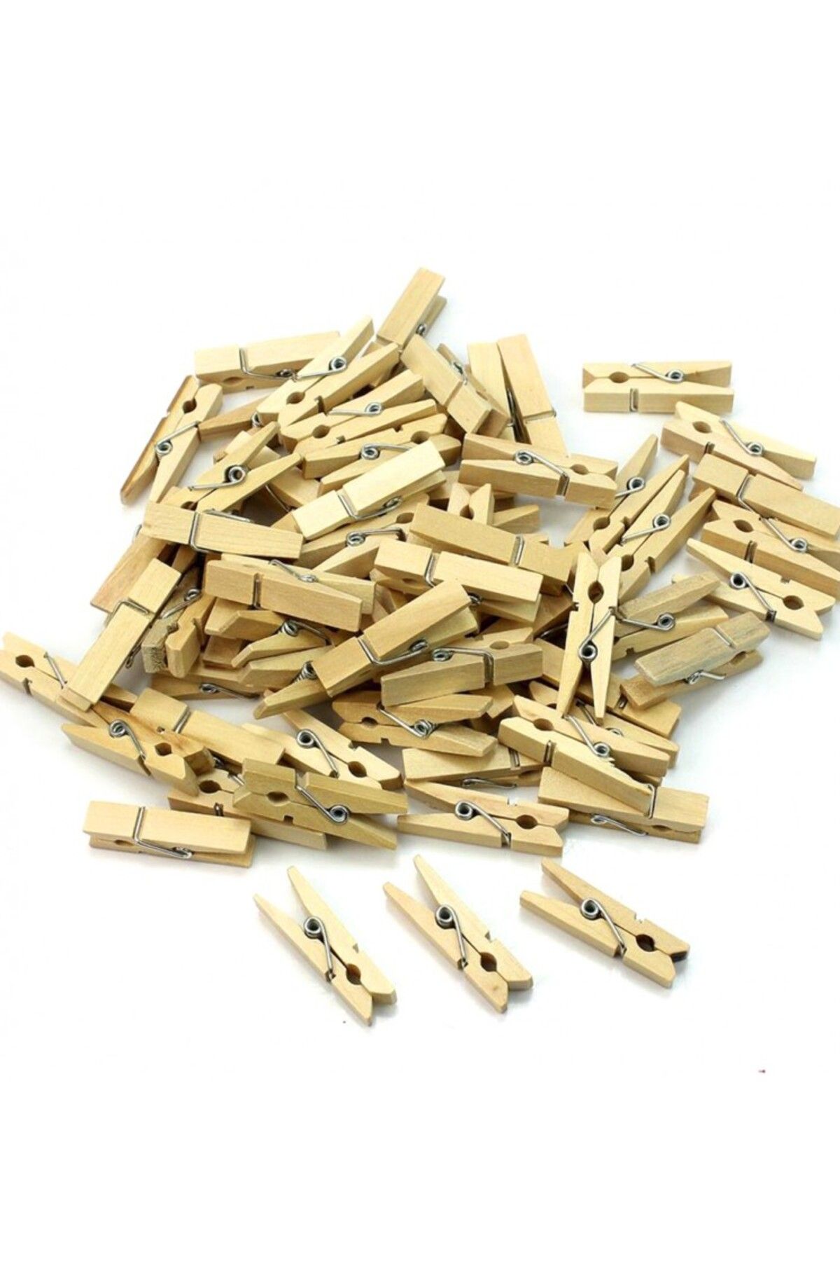 karadağsb 100'Lü Ahşap Mandal 2.5Cm (10'Lu Paket-1000 Adet)