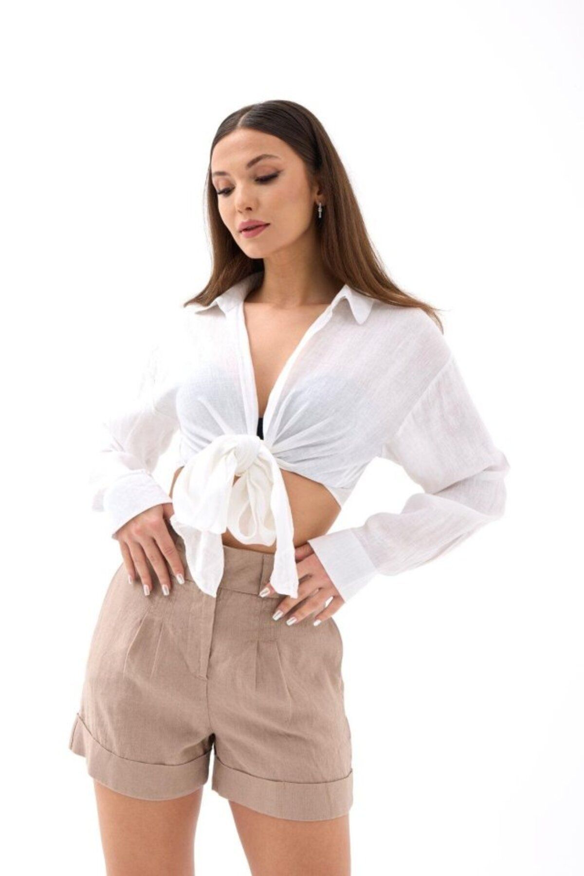 passense-7303 Shorts-Mink 2