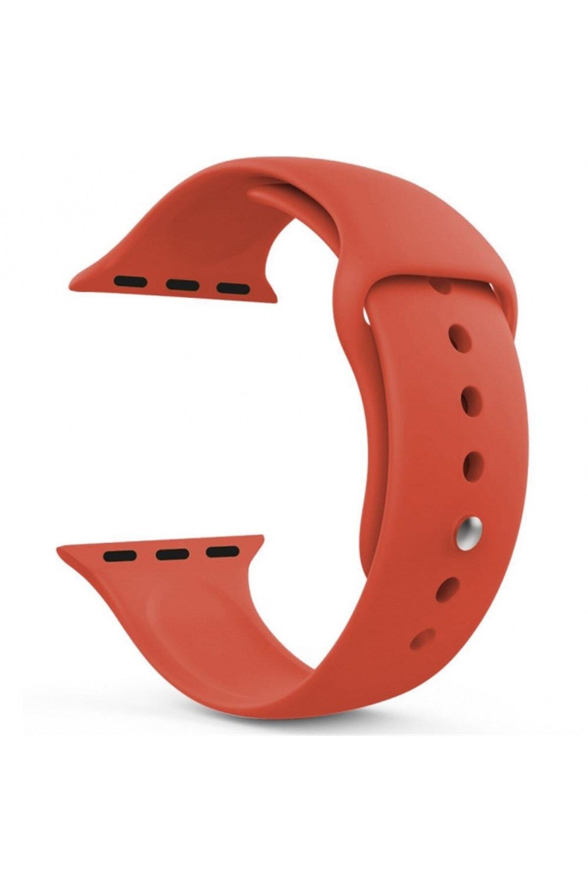 Pİ GLOBAL Akıllı Saat Silikon Kordon 42/44 Mm Turuncu