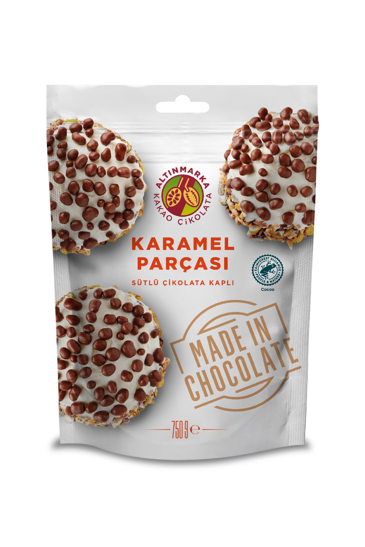 Altınmarka Sütlü Çikolata Kaplı 750gr Karamel Parçası