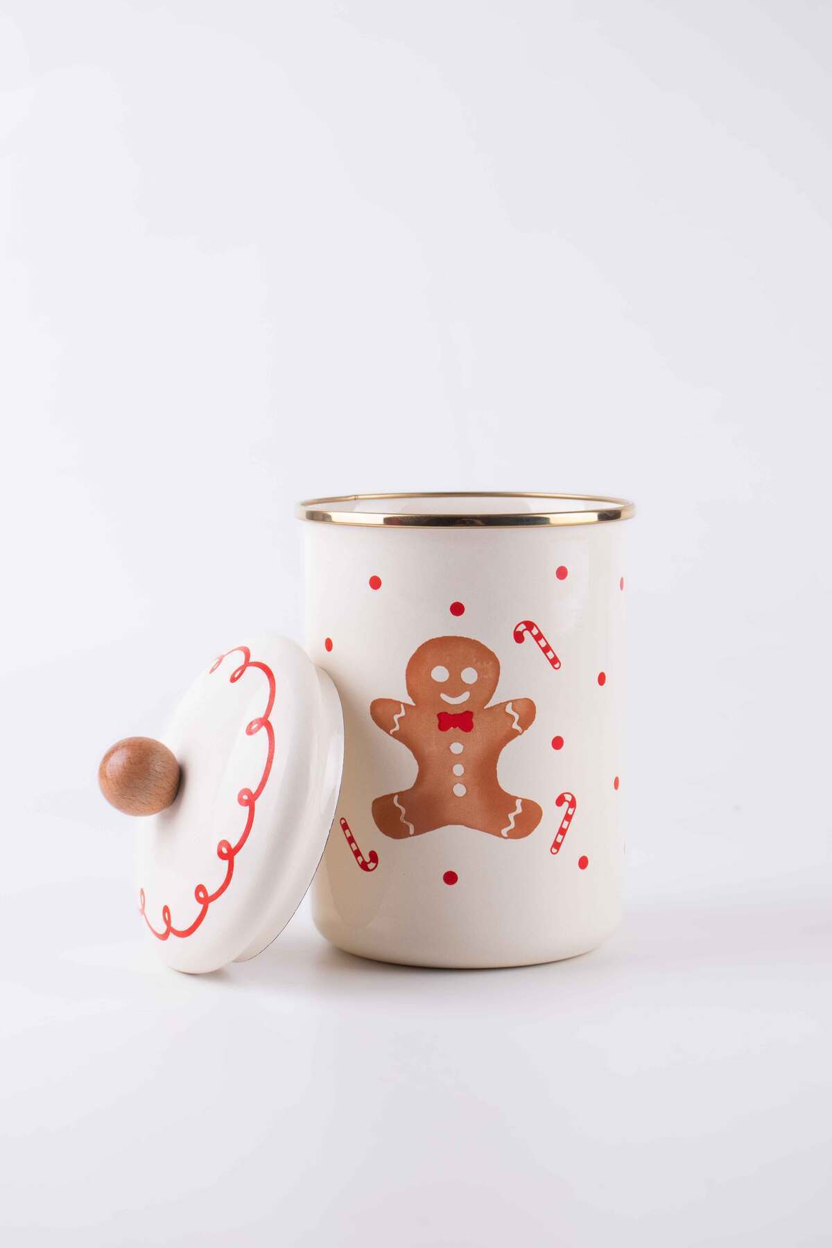 EMAYlab-Merry New Year's Special Enamel Giant Size Capsule Jar, Multi-Purpose Jar 3