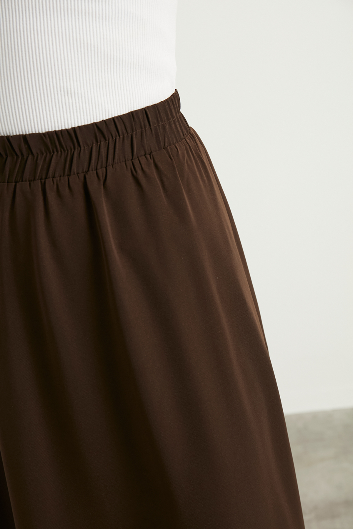 Birgül Bektaş  Acı Kahverengi Kloş Etek - Görsel 7