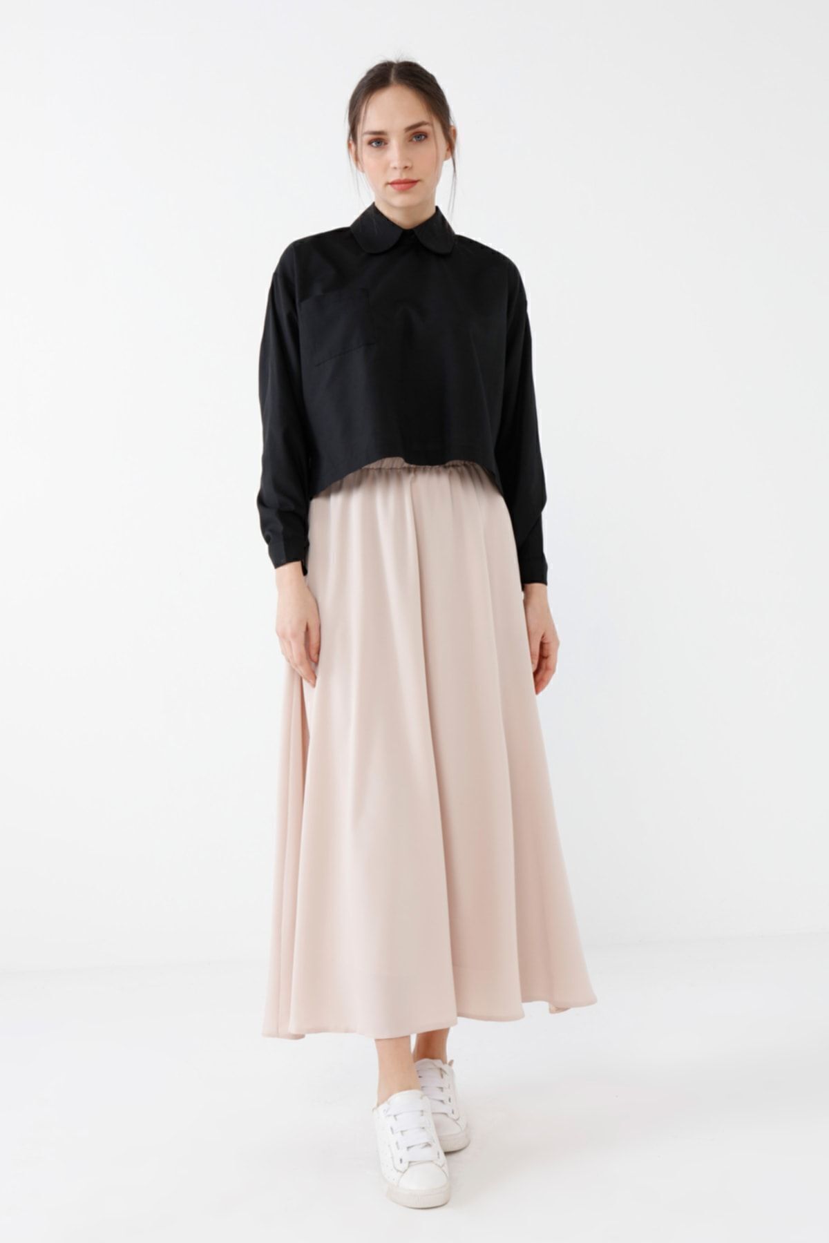 Birgül Bektaş-Mink Colored Flared Skirt 2