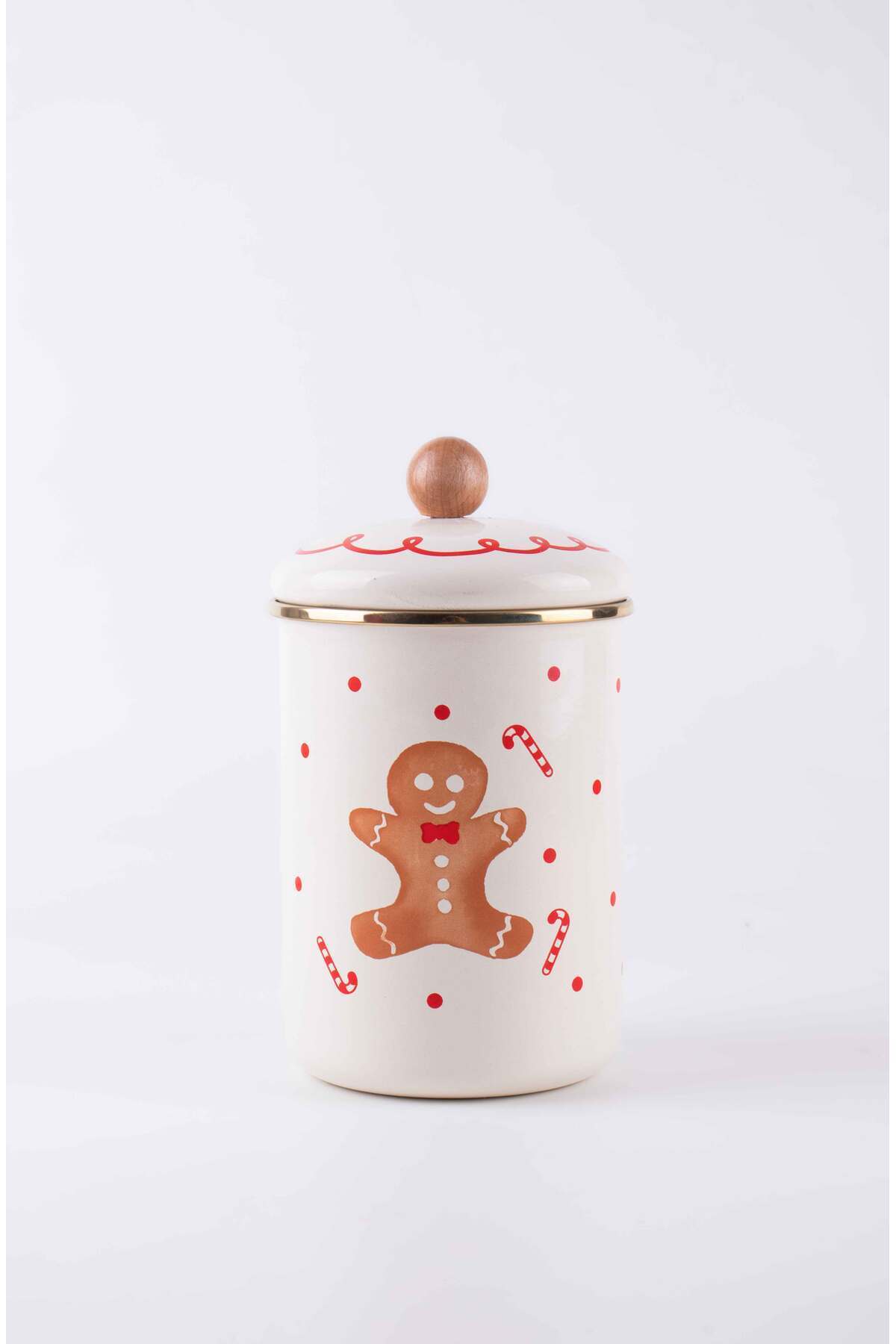 EMAYlab-Merry New Year's Special Enamel Giant Size Capsule Jar, Multi-Purpose Jar 4