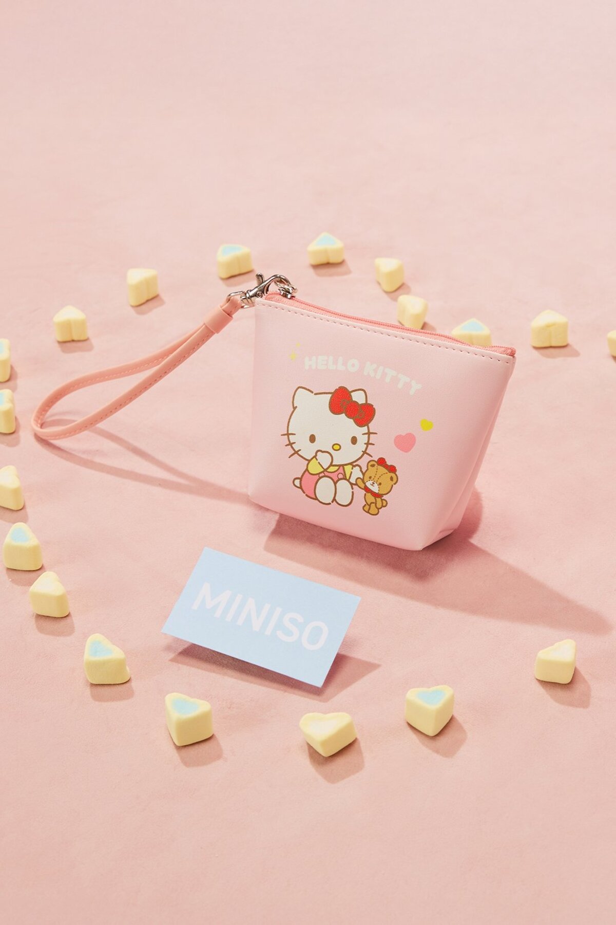 Miniso Sanrio Lisanslı Hello Kitty Beşgen Mini Bozuk Para Çantası