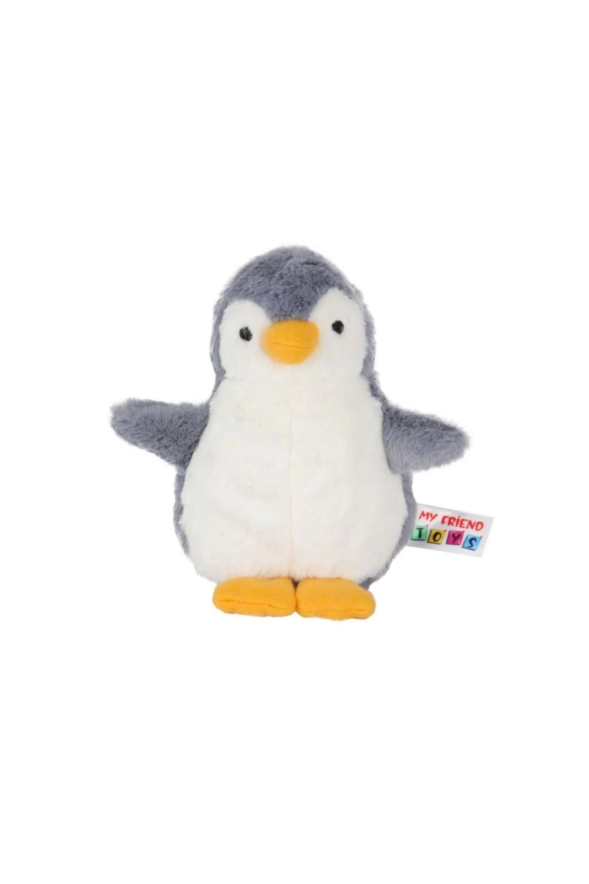 Finetoo Penguen Peluş Gri Çocuklar İçin Eğitici ve Sevimli Peluş Penguen Figürü