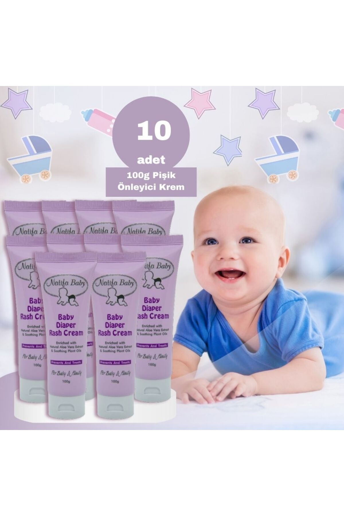 NATİFA BABY Bebek Pişik Kremi 100 G 10'lu