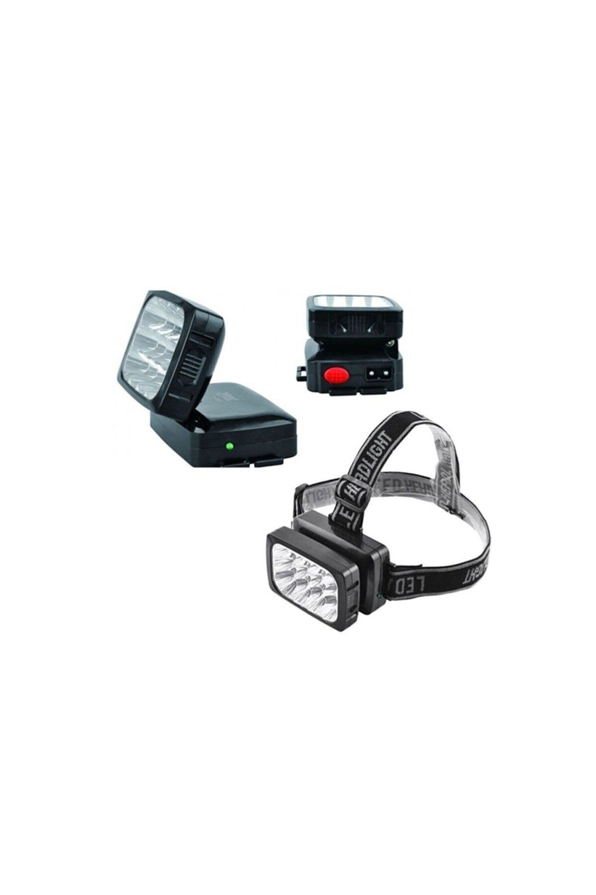 karadağsb 12 Ledli Şarjlı Kafa Lambası Power Ledli Kafa Feneri Tepe Lambası