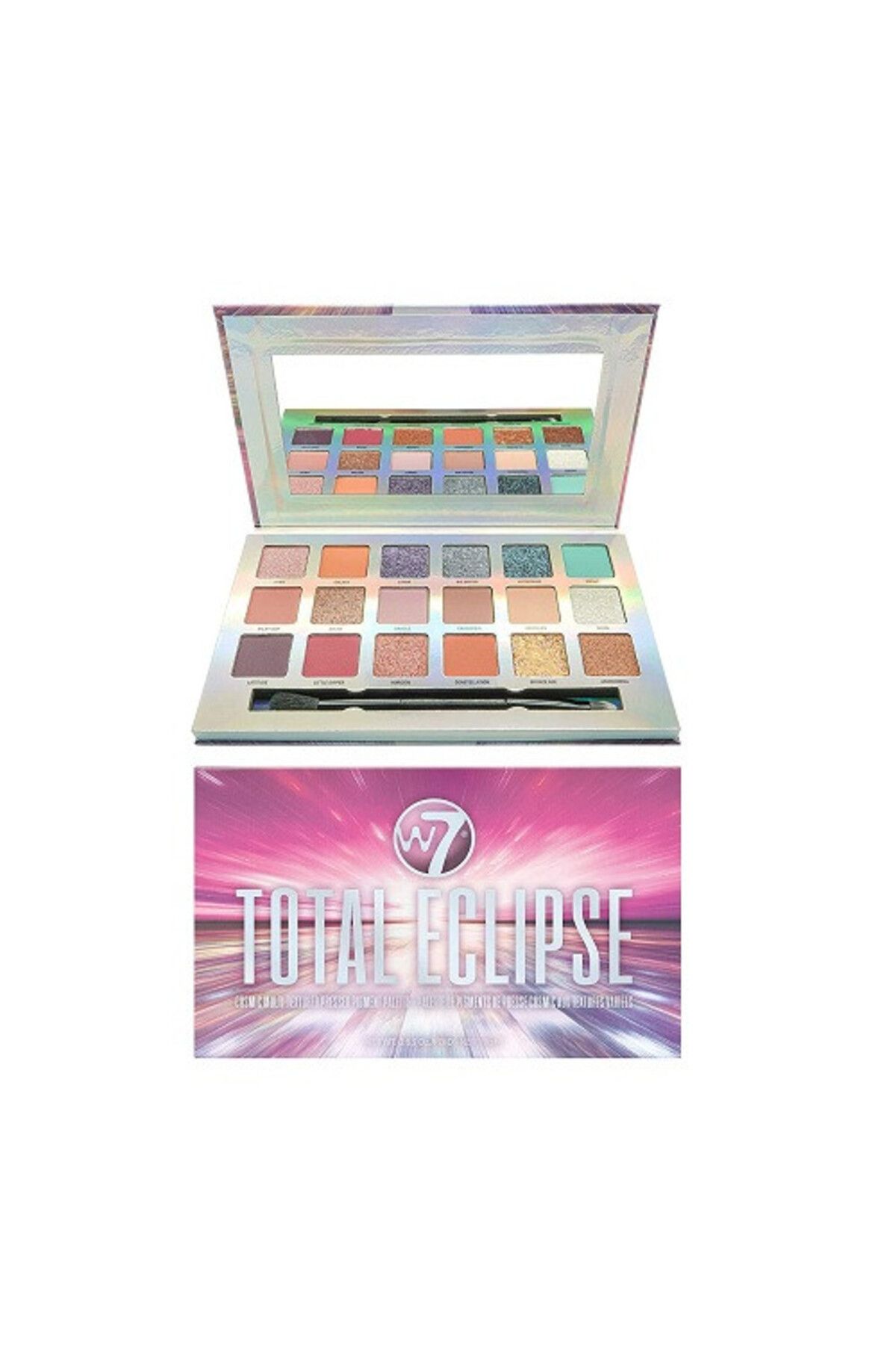 w7-Eyeshadow palette, W7, Total Eclipse, 18 colors 2
