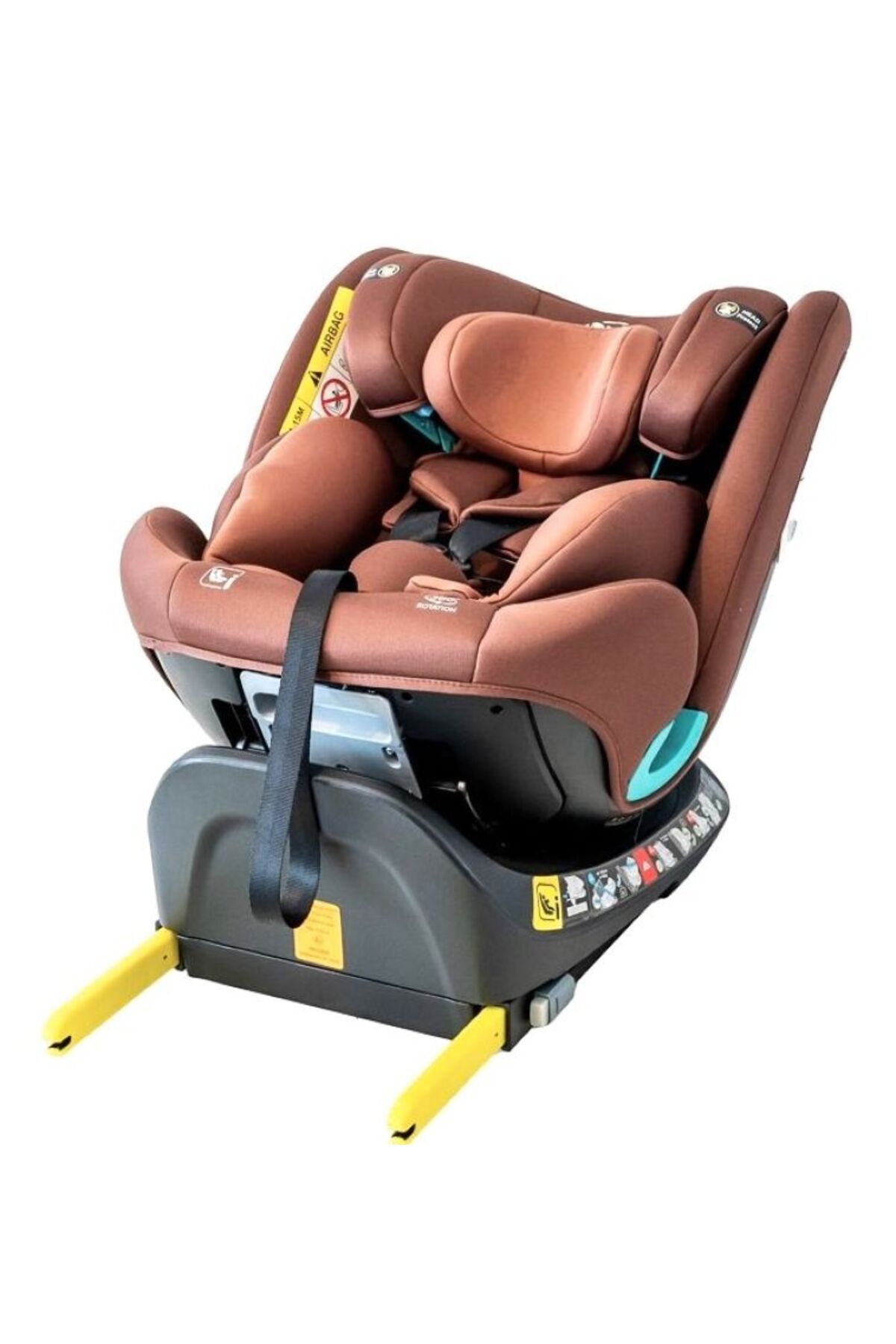 BUF BOOF-Scaun Auto Saphir DELUXE BUF BOOF iSIZE Coffee Isofix pozitie somn 165 grade rotativ grade 40-150 cm 1