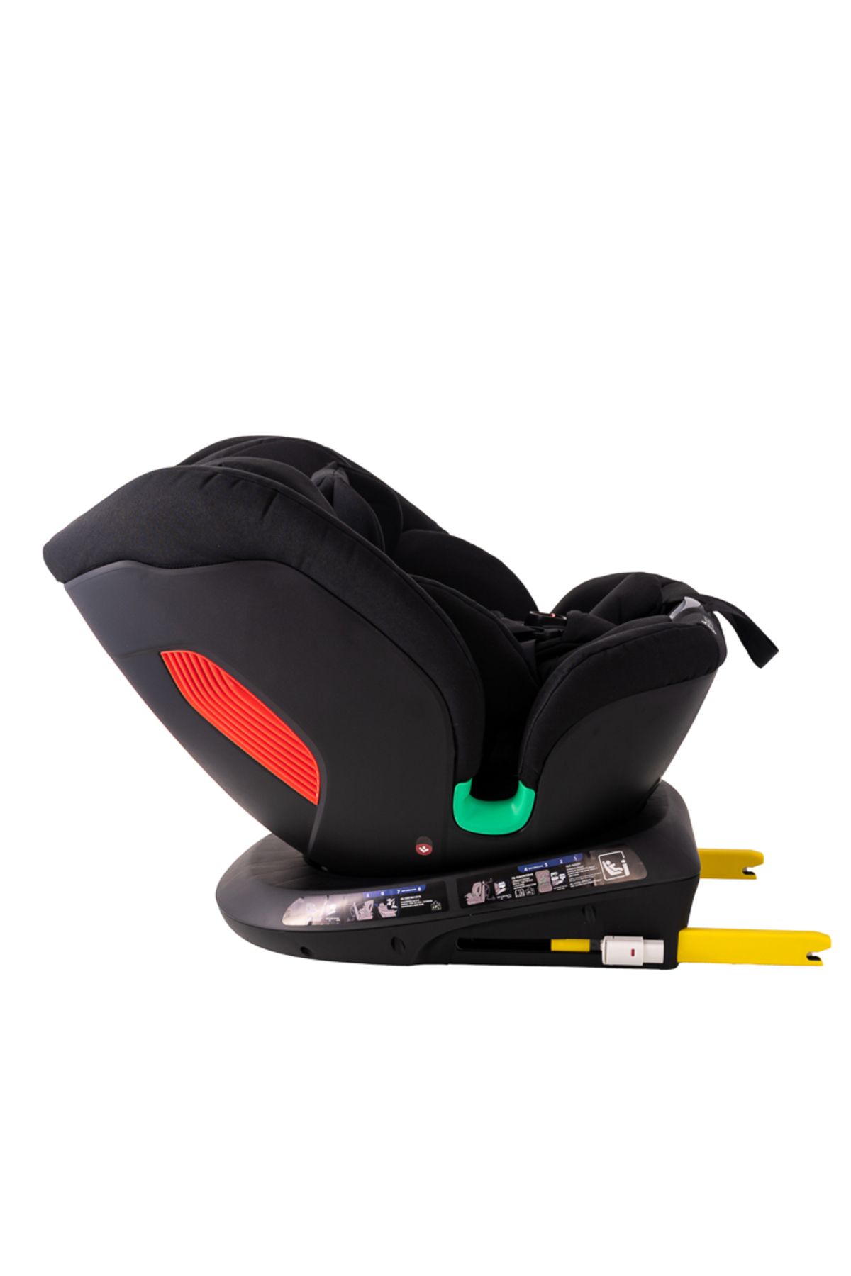 BUF BOOF-Diamond Deluxe i-Size Buf Boof Car Seat with 360 Degree Rotating ISOFIX Top Tether 40-150 cm Black 5