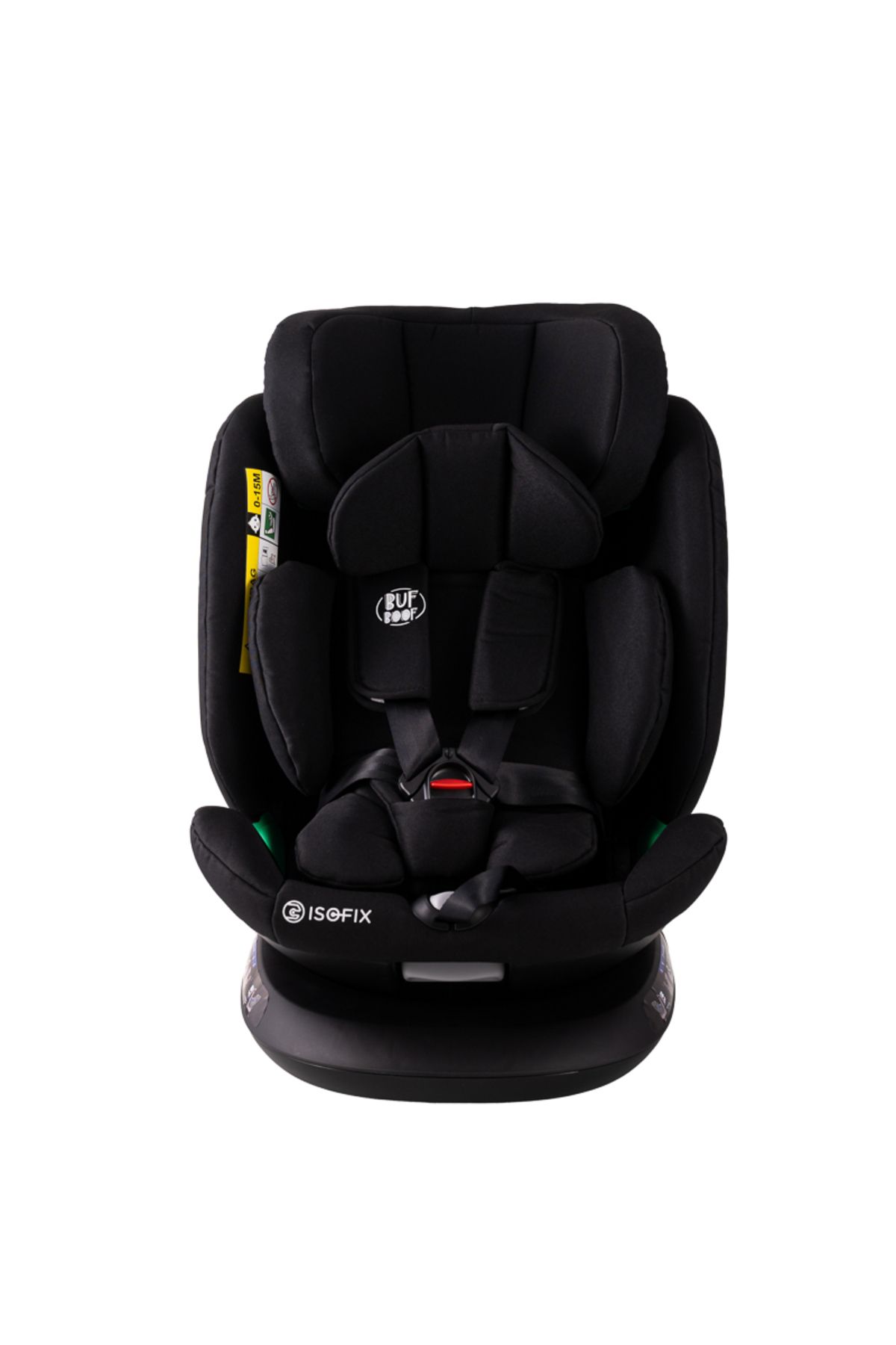 BUF BOOF-Diamond Deluxe i-Size Buf Boof Car Seat with 360 Degree Rotating ISOFIX Top Tether 40-150 cm Black 7