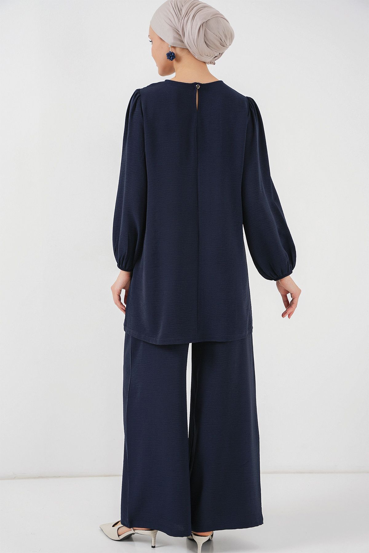 Bigdart-Γυναικείο Σετ Παντελόνι Ayrobin Tunic Bottom Top 6712 - Navy Blue 6