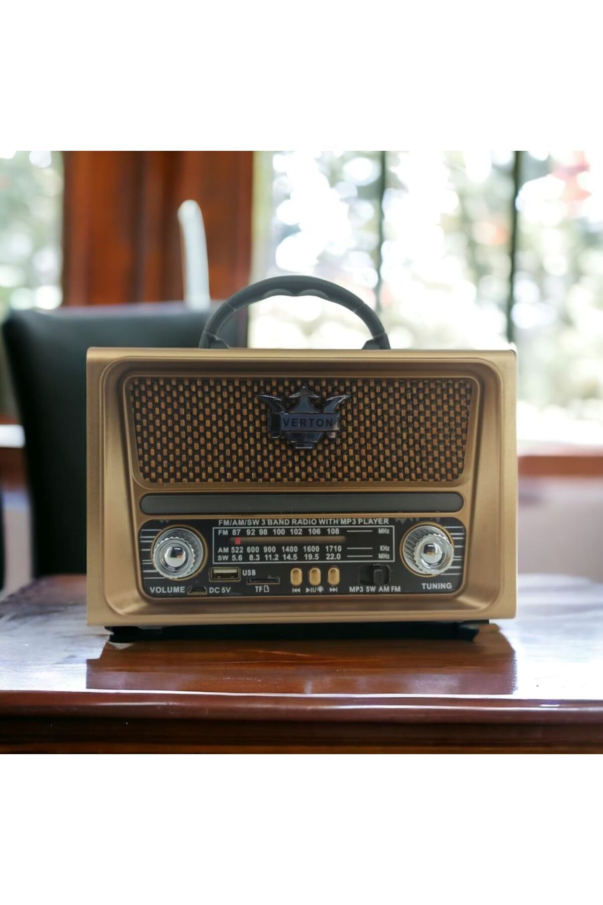 karadağsb Nostaljik Görünümlü Usb Sd Aux Bluetooth Destekli Şarjlı Radyo Rt-780