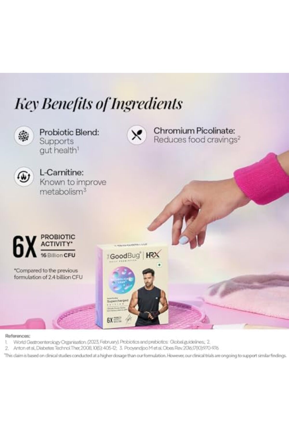 The GoodBug-The Good Bug Metabolically Lean SuperGut Powder | Probiotics + L-Carnitine | Regulates Metabolism & 7