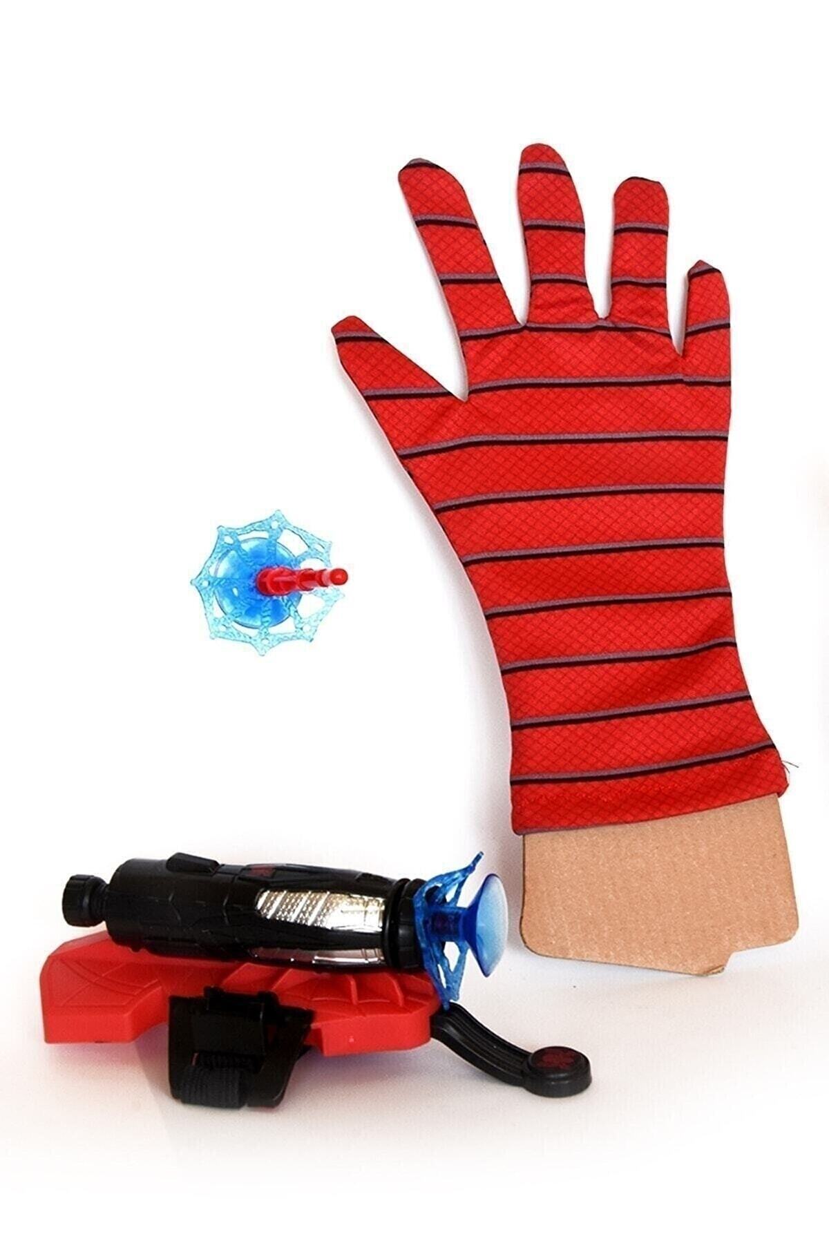 Brother Toys Örümcek Adam Ok Atan Vantuz Ağ Fırlatan Oyuncak Eldiven Maske Seti Spider Man fotoğrafı 2 (önizleme)