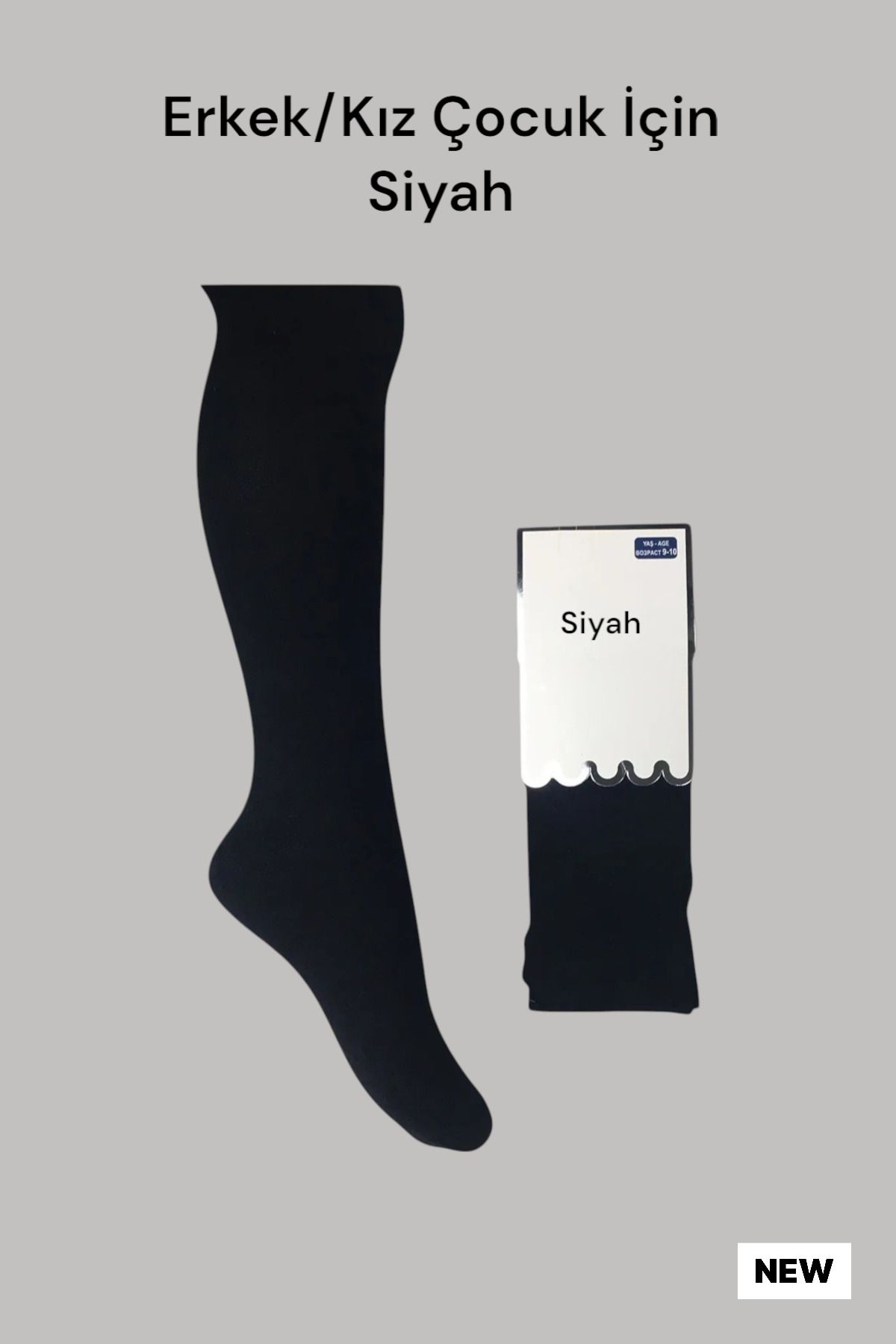 ZENT-Child Cotton Tights 3 Pieces Black 1