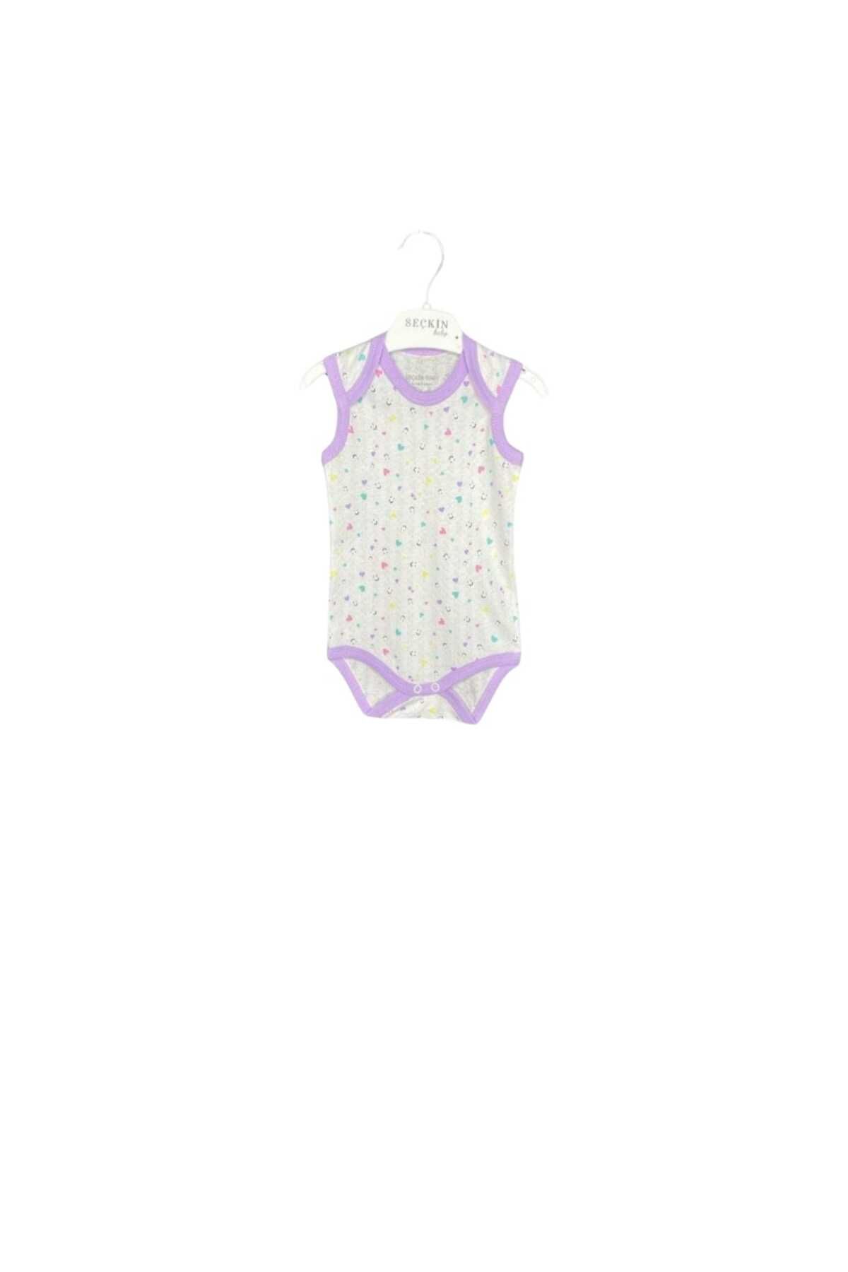 MRMSS KİDS-Cotton Eco Jacquard Belted Triangle Badi 2