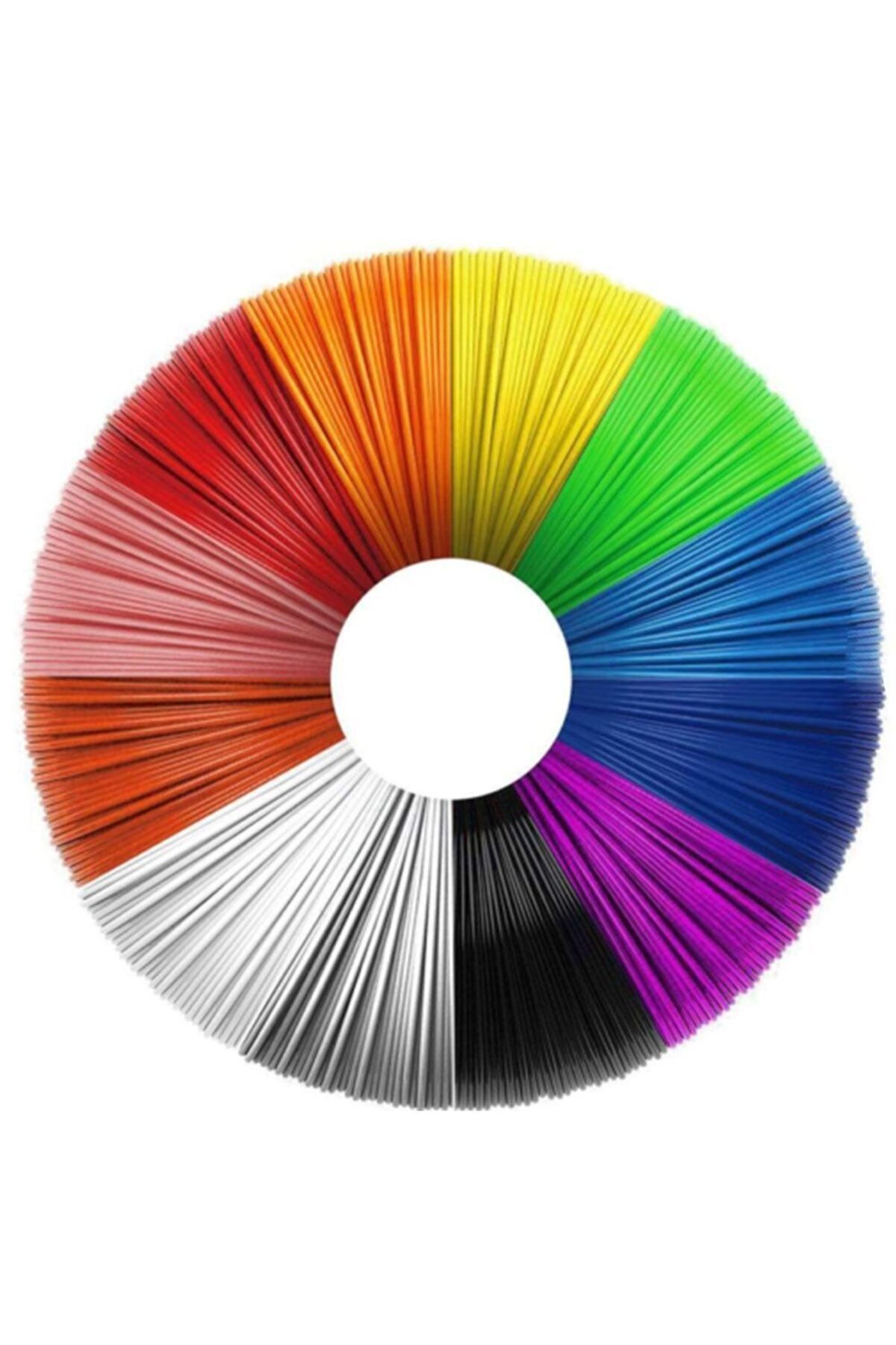 SAVA HOME COLLECTİON 3D Kalem Yazıcı İçin Filament 10 Renk Toplam 20 Metre