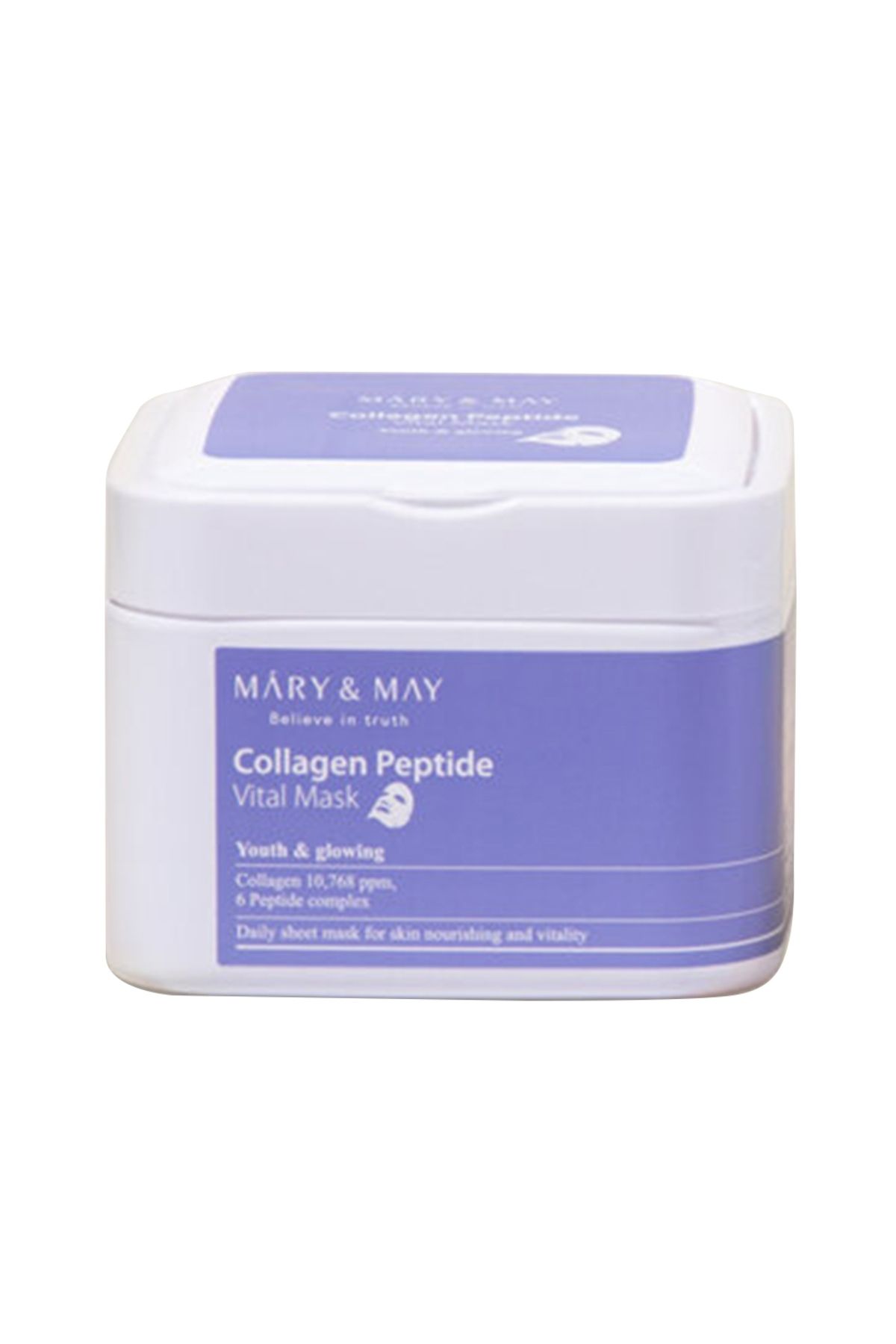 Mary & May Masca Tip Servetel Collagen Peptide Mary&may 30 Bucati - One Size