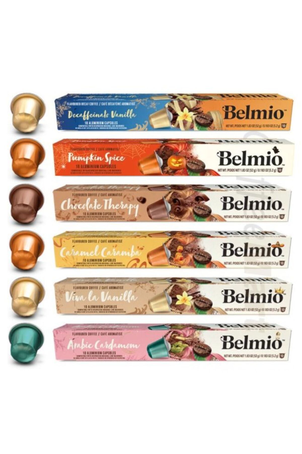 Belmio-مجموعة كبسولات القهوة بنكهات مختلفة، 60 كبسولة 1