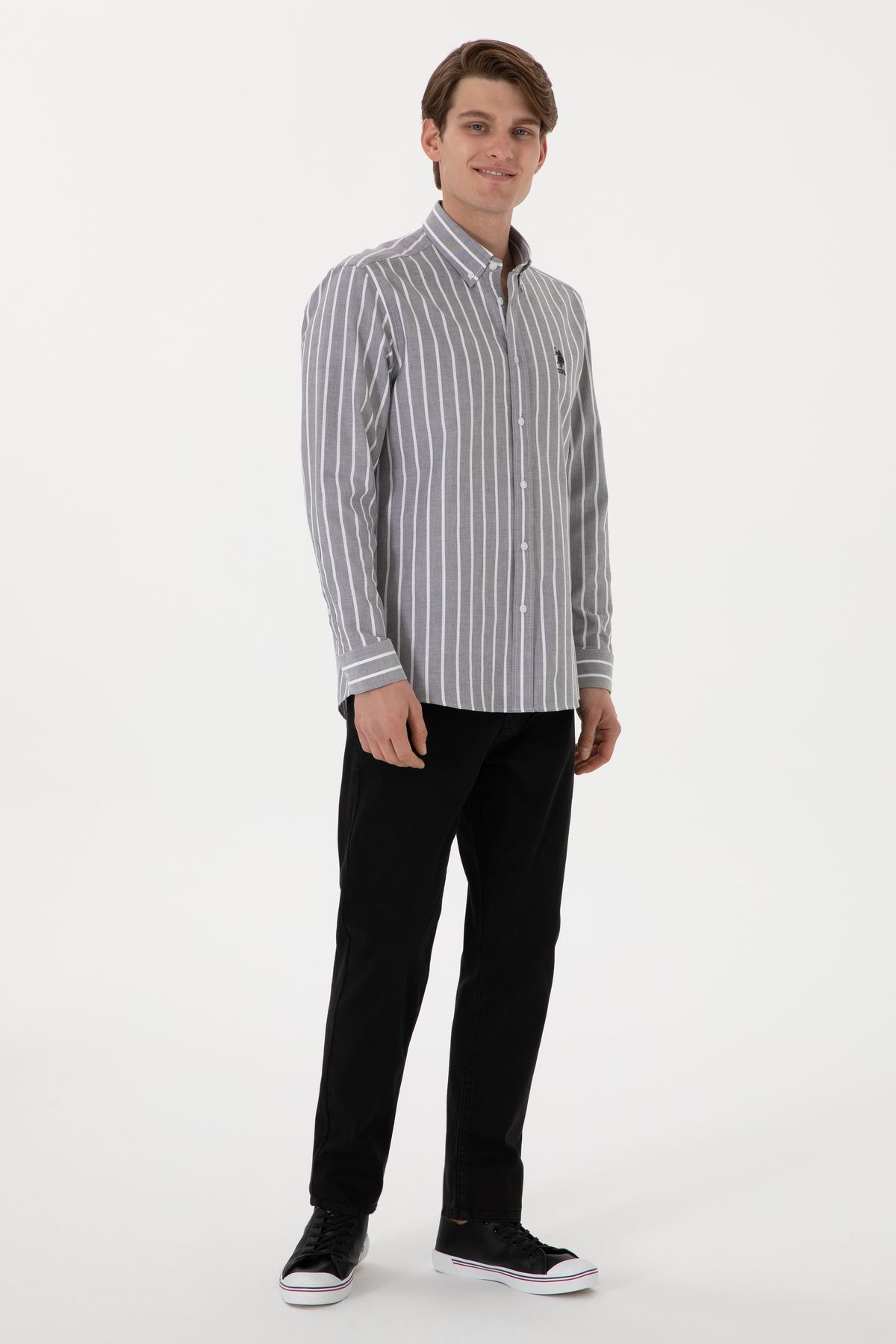 U.S. Polo Assn.-بنطلون جينز أسود للرجال 50298582 -DN0027 3