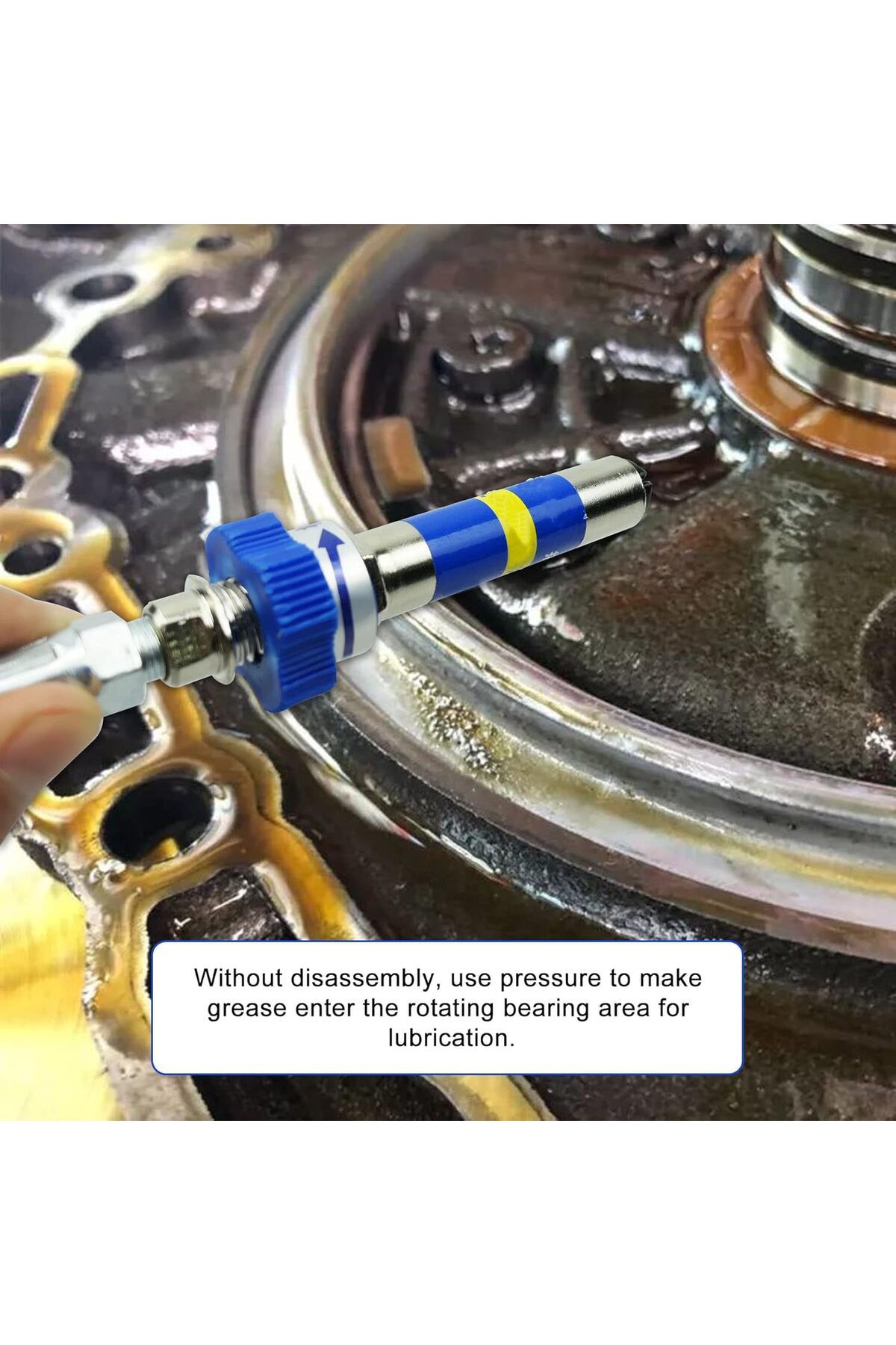 fulina-High Pressure Grease Coupler,Quick Lock and Release Grease Tool Tip Adapter,for Tight Spaces 2