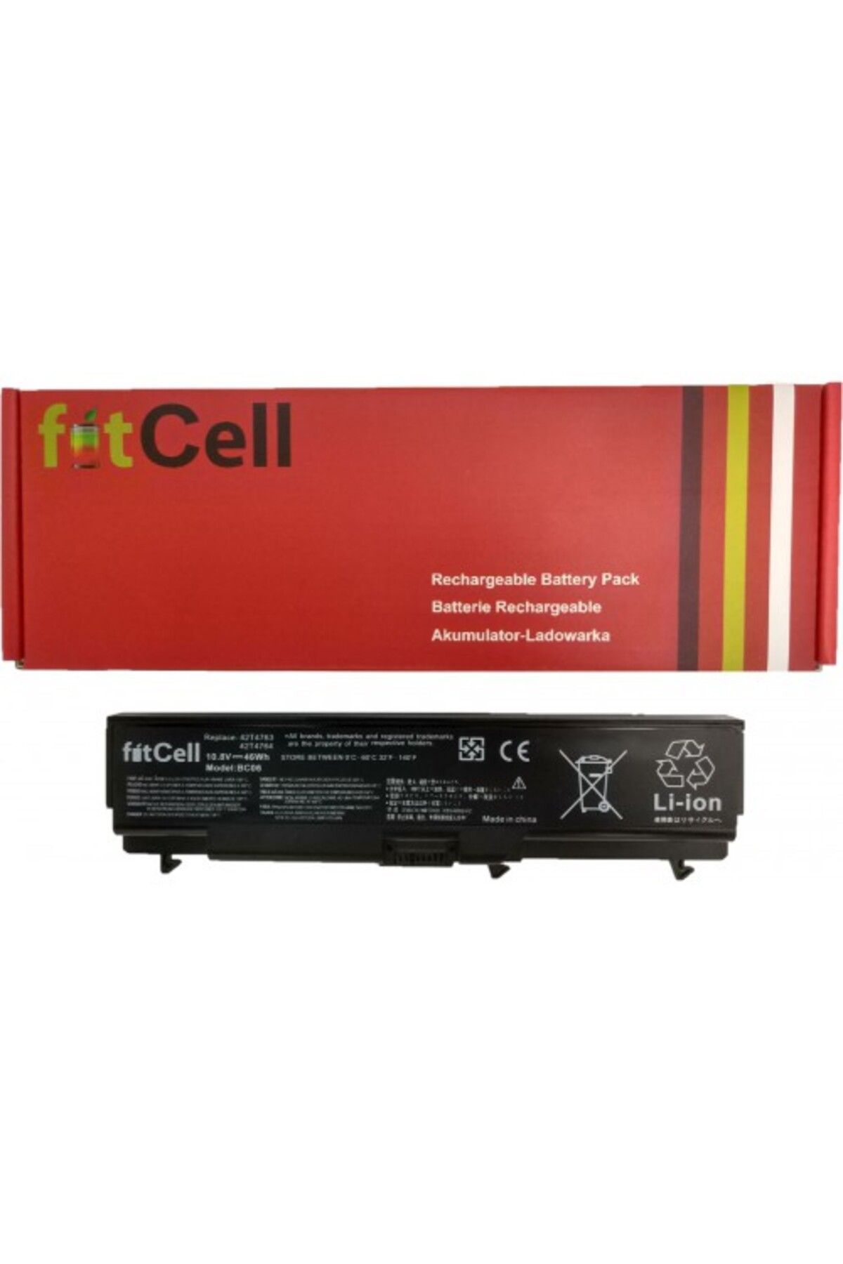 FITCELL Lenovo Thinkpad w510 Notebook Batarya - Pil