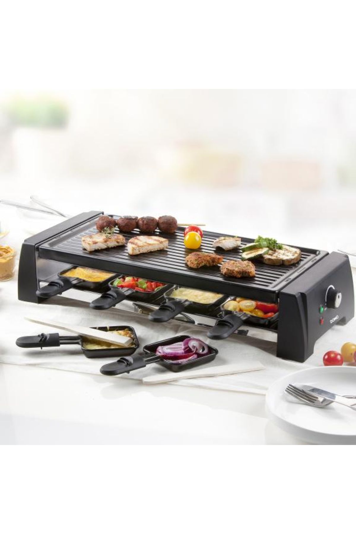 Domo Grătar Electric Pentru Raclette Do9189g, 1200 W, 8 Persoane - One Size