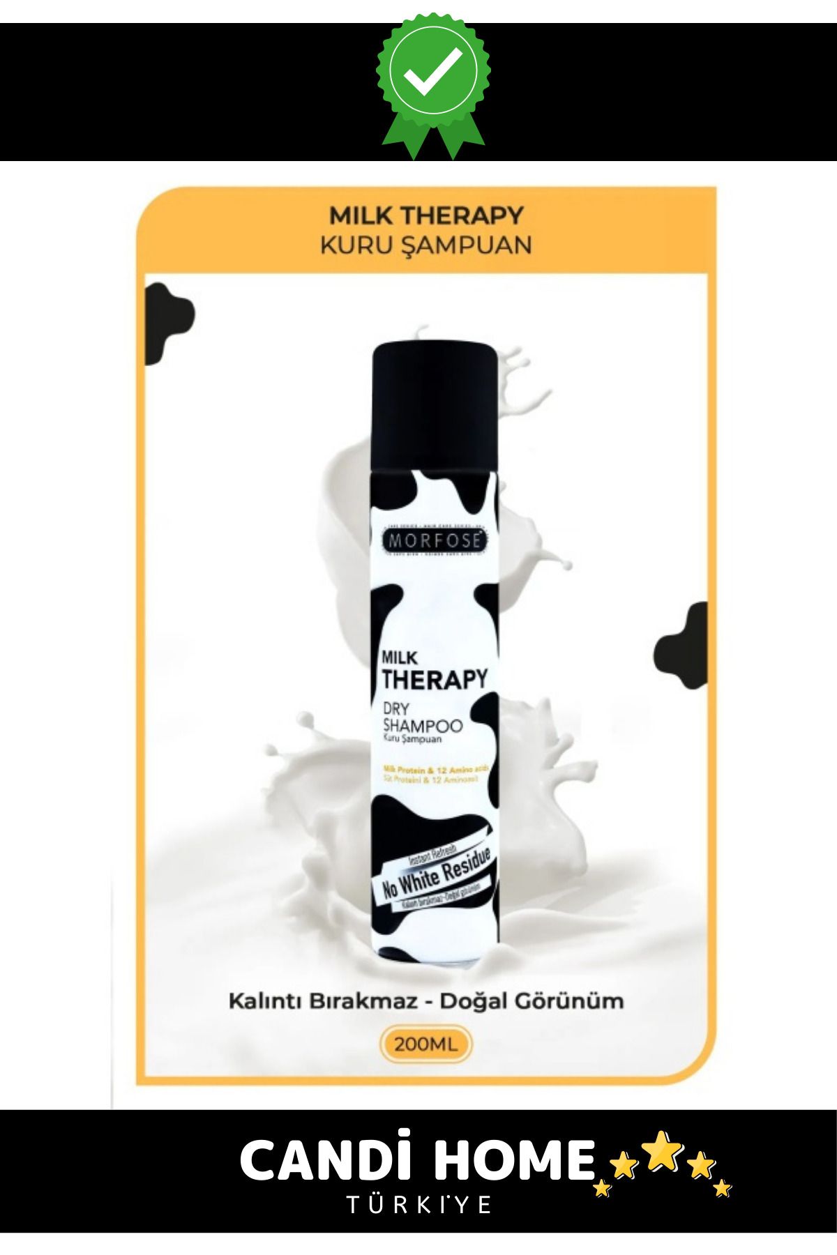HOBİ CONDİ New Premium Özel Seri Ekstra Besleyen 200 ML Kuru Şampuan Milk Therapy