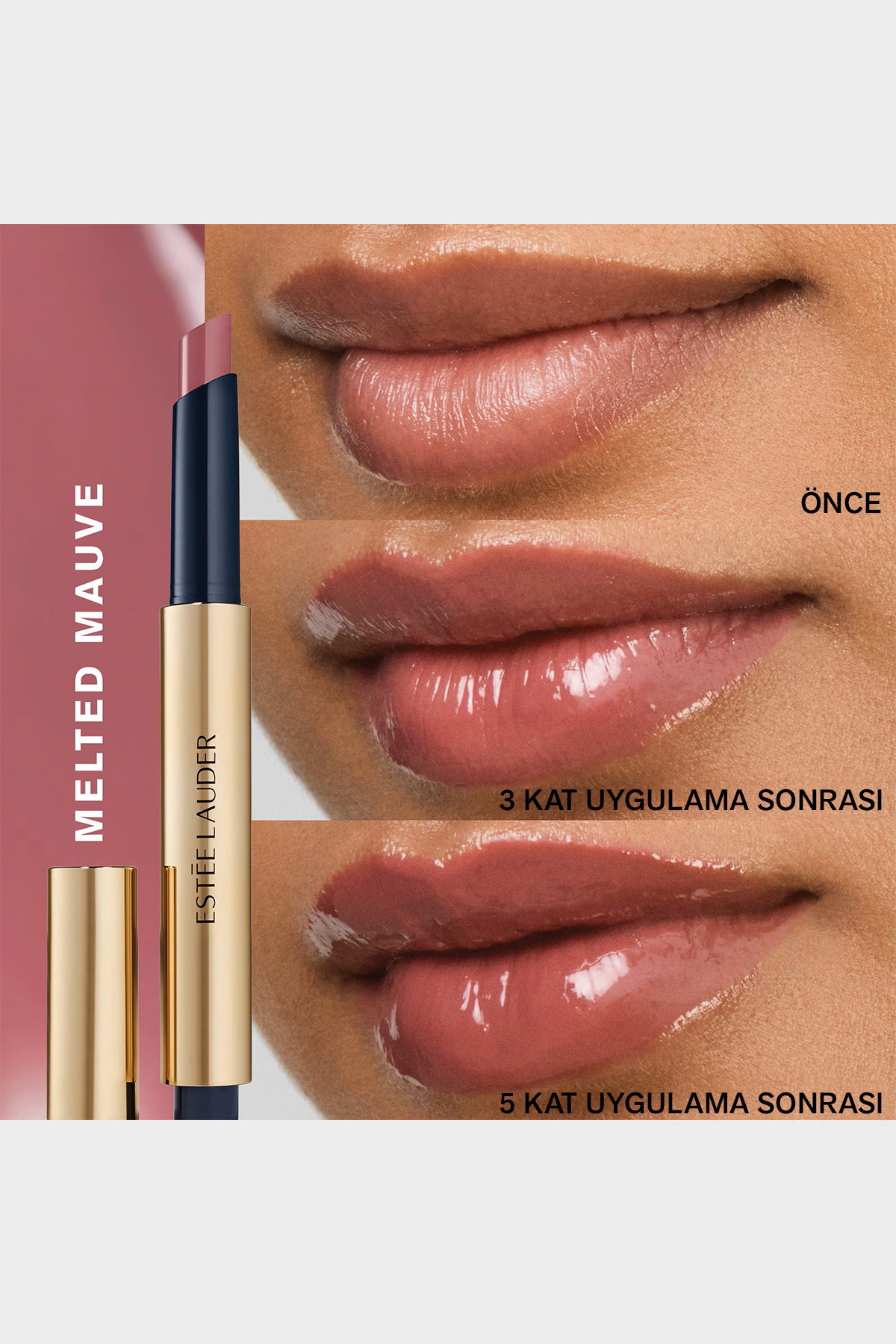 رژ لب - Pure Color Melt-On Glosstick با اثر حجم‌دهنده - رنگ: 513 Melted Mauve