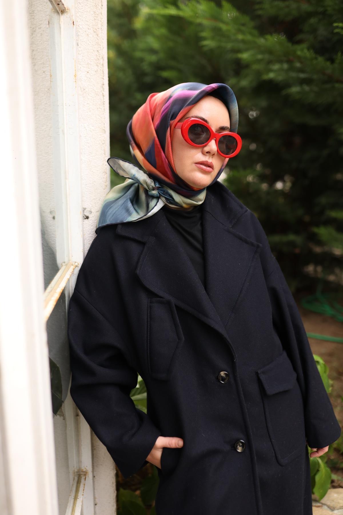 Silk Home-Eșarfă din mătase twill 11448-07 3