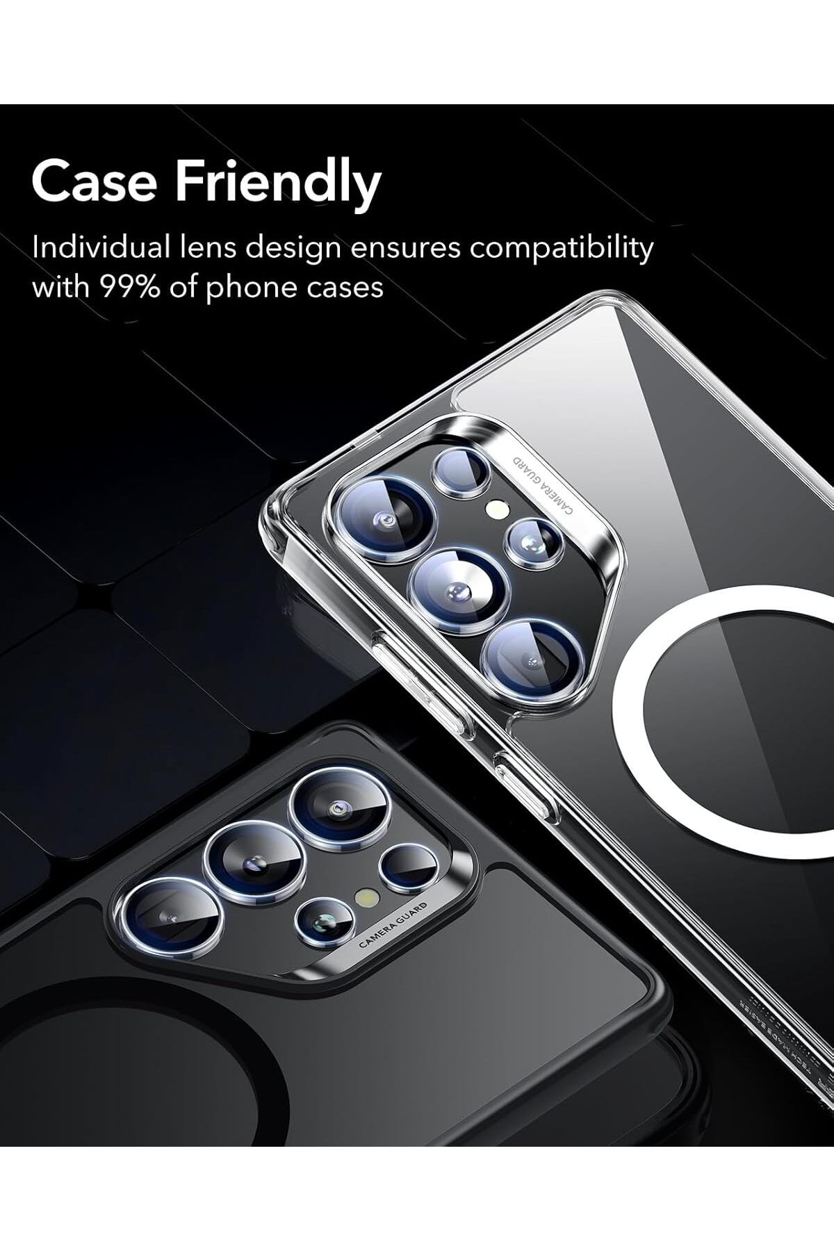 AWH-Camera Lens Protector for Samsung Galaxy S25 Ultra, Scratch-Resistant, 1 Set (Clear) 8