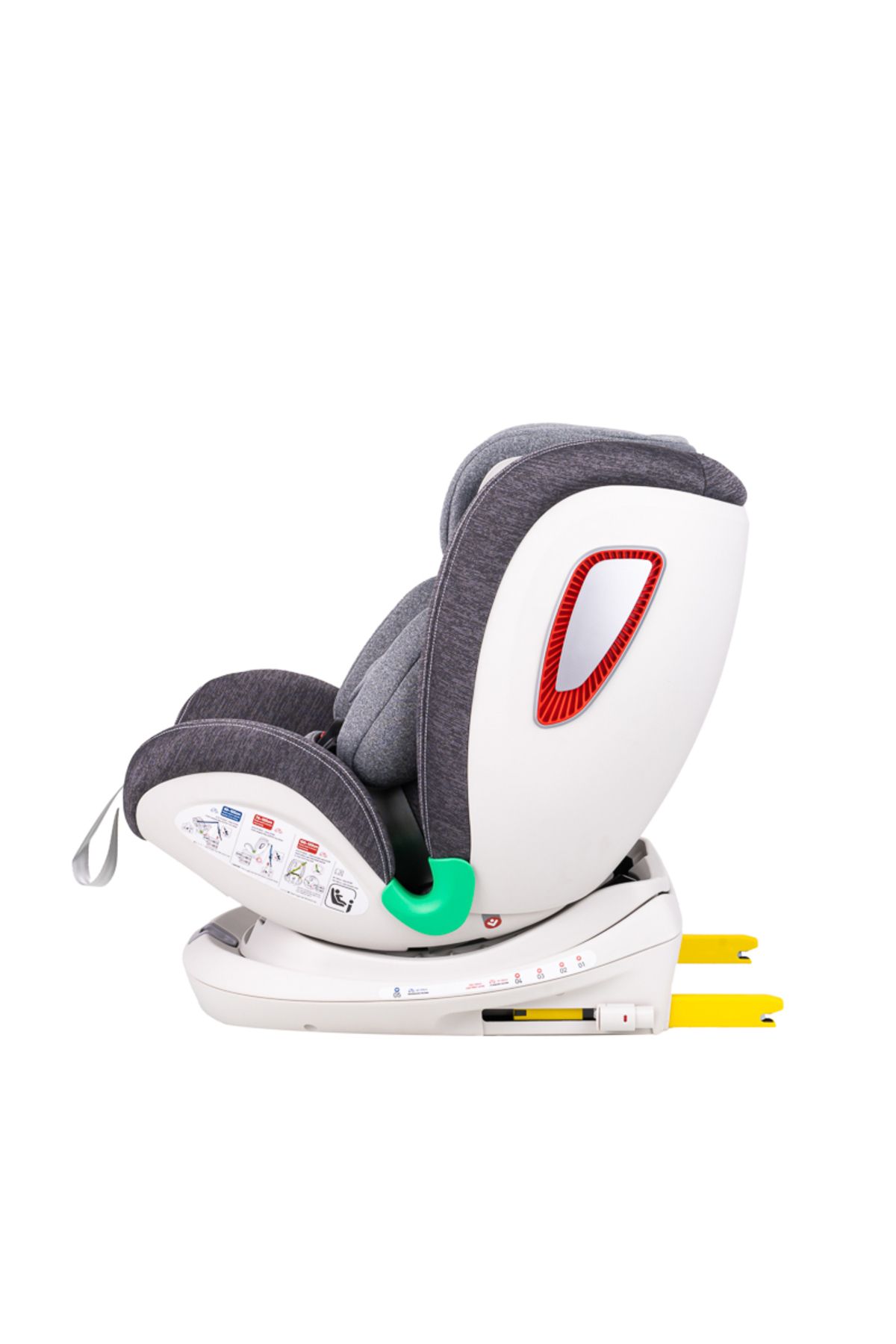BUF BOOF-Scaun auto Platinum Deluxe i-Size Buf Boof Grey isofix rotativ 360 Top Tether SIPS 40-150 cm 6