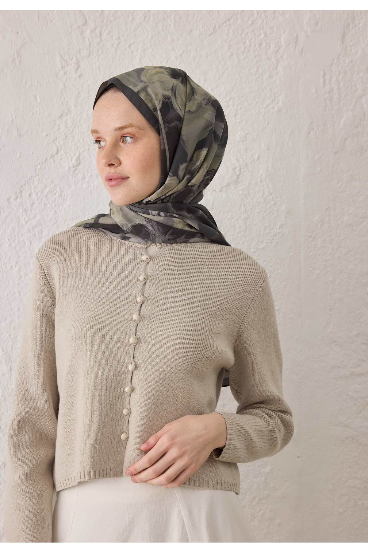 Fresh  ROSLYN DESEN ŞAL ANTRASİT - Görsel 4