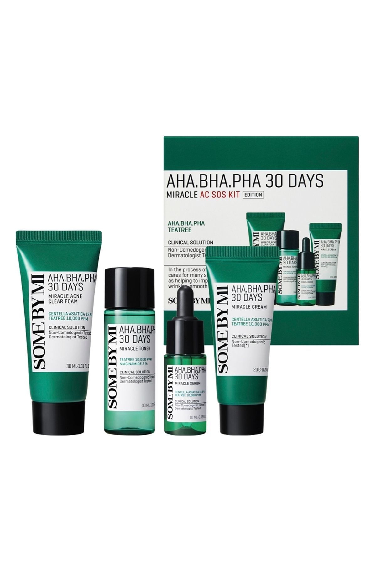 Some By Mi Kit S.o.s Anti-imperfectiuni Cu Aha-bha-pha Trouble Line, 4 Buc. - Some By Mi - Mărime unică