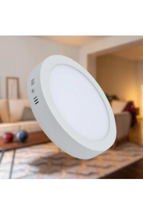 Borsan Yuvarlak Led Panel Downlight Sıva Üstü 24W Beyaz