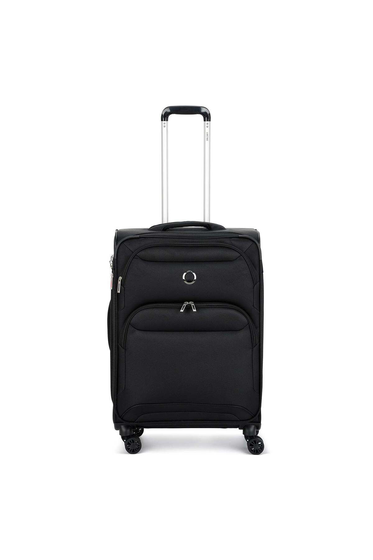 Delsey-Sky Max 2.0 70.5cm Softcase Expandable 4 Double Wheel Check-In Lugggae Trolley Black 1