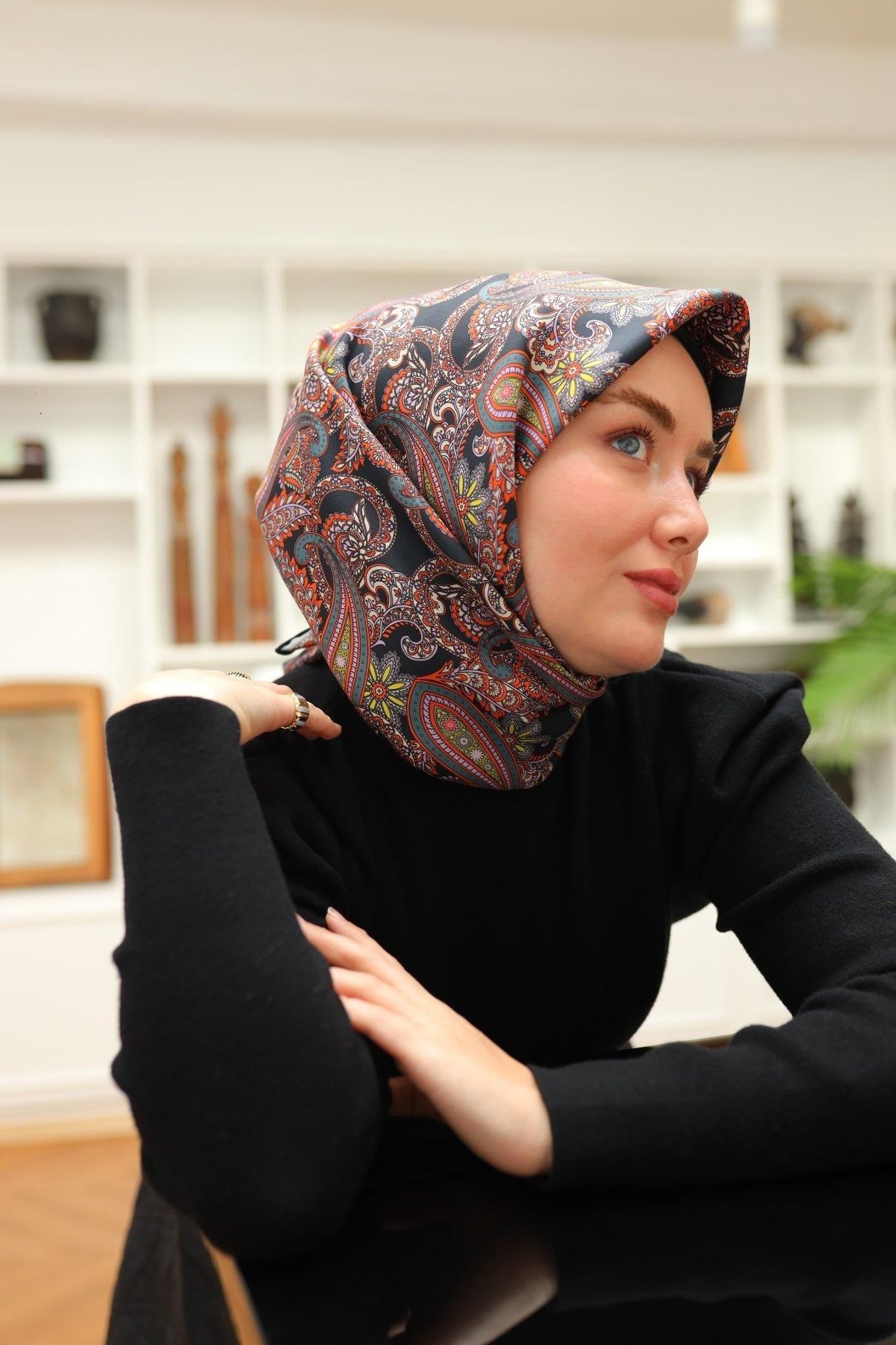 Silk Home-Twill Silk Scarf 11455-17 6