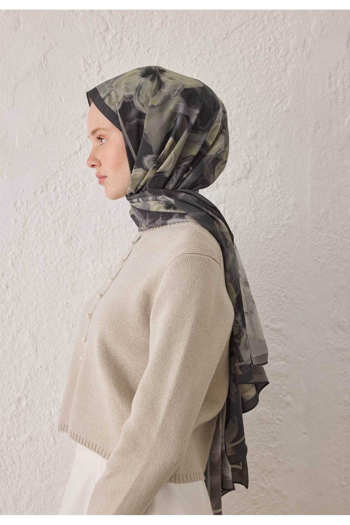 Fresh  ROSLYN DESEN ŞAL ANTRASİT - Görsel 5