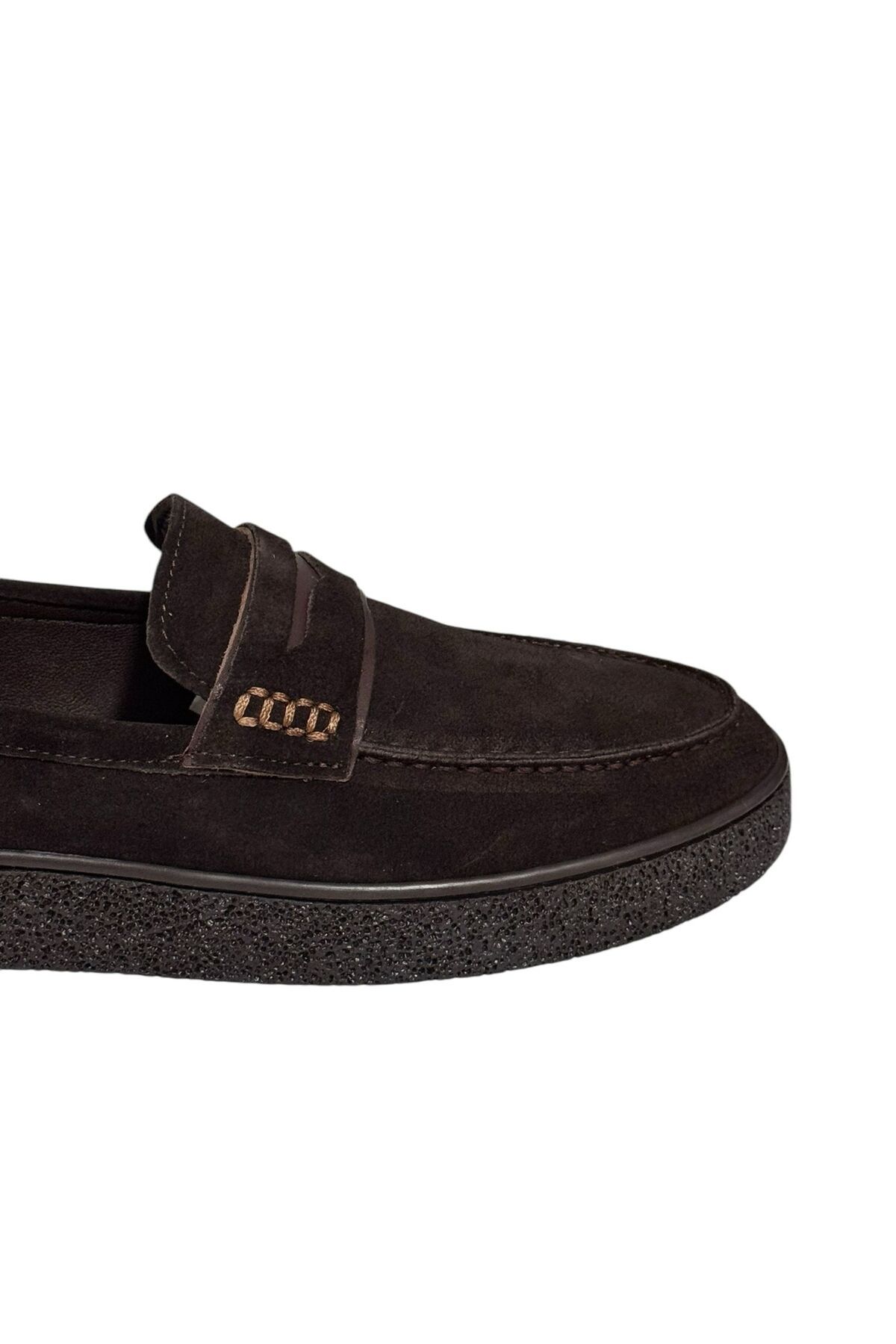 Greyybull Shoes-حذاء كاجوال رجالي من الجلد الطبيعي باللون البني، حذاء لوفر، حذاء خفيف الوزن 5