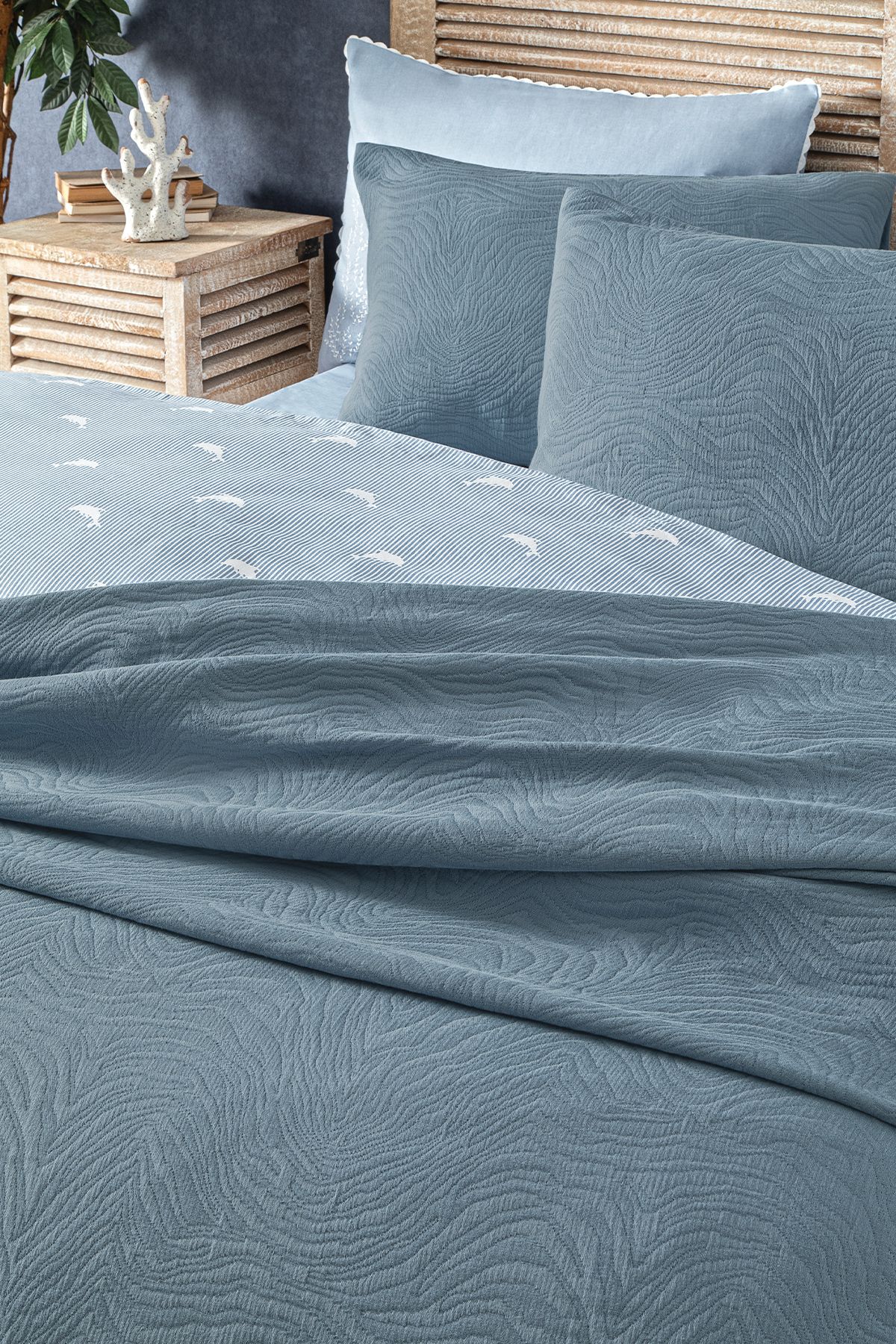 Puffy-Indigo Double Bed Cover_Set 2