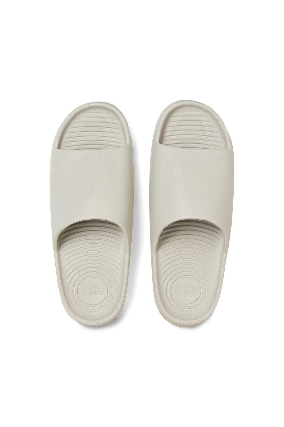 Jack & Jones-Jack Jones Jfwrıpple Molded Slider Mr. Ανδρικές Μπεζ παντόφλες 12274637-06 3