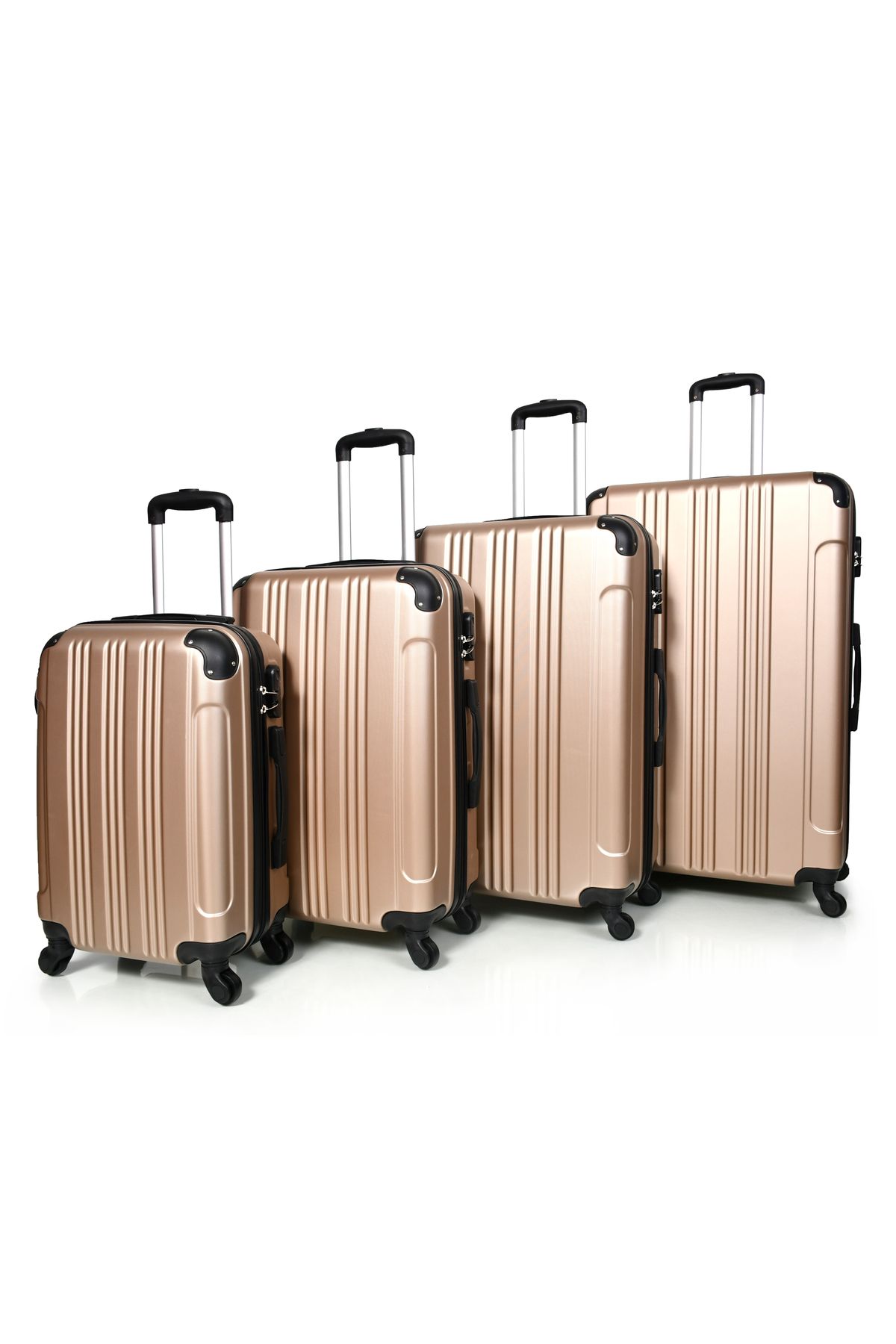 MORANO-Morano Durable and Lightweight 4-Wheel Spinner Luggage Set with Numbered Security Lock (Set of 4) 2