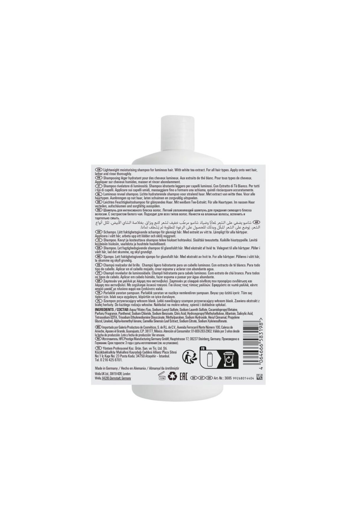 Wella Professionals-Sampon hidratant Wella Professionals Oil Reflections 1000ml 8