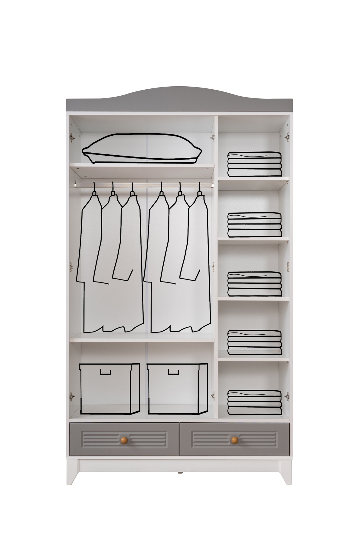 miracool Tokyo 3 Kapılı Dolap / Gardrop fotoğrafı 2 (önizleme)