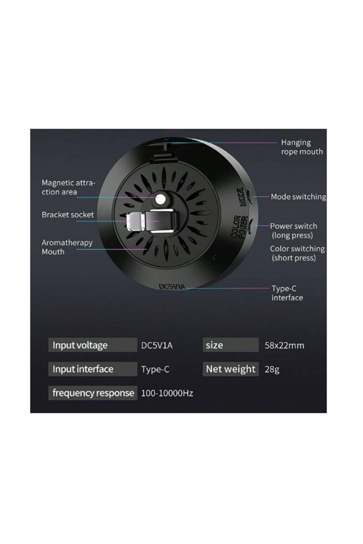 gaman-ضوء إيقاع RGB المعادل للسيارة وسطح المكتب الحساس للصوت يمكن التحكم فيه عن طريق التطبيق 6